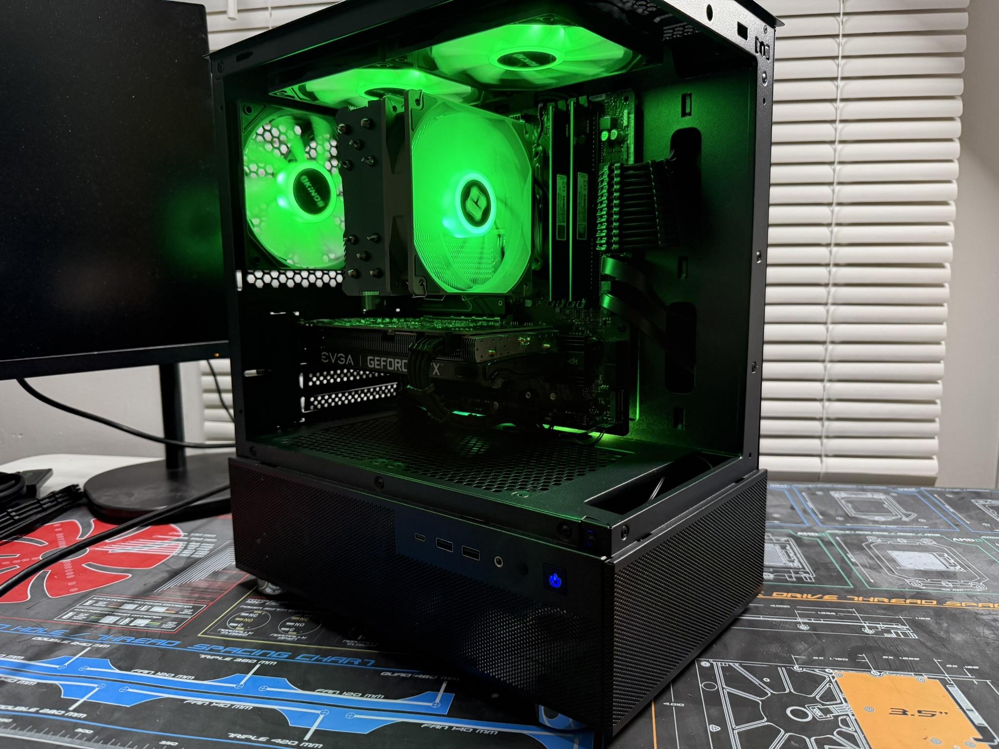 ♚Black Gaming PC | RYZEN 5 3600 | RTX 3060 12gb | 16GB RAM | 1TB M.2♚