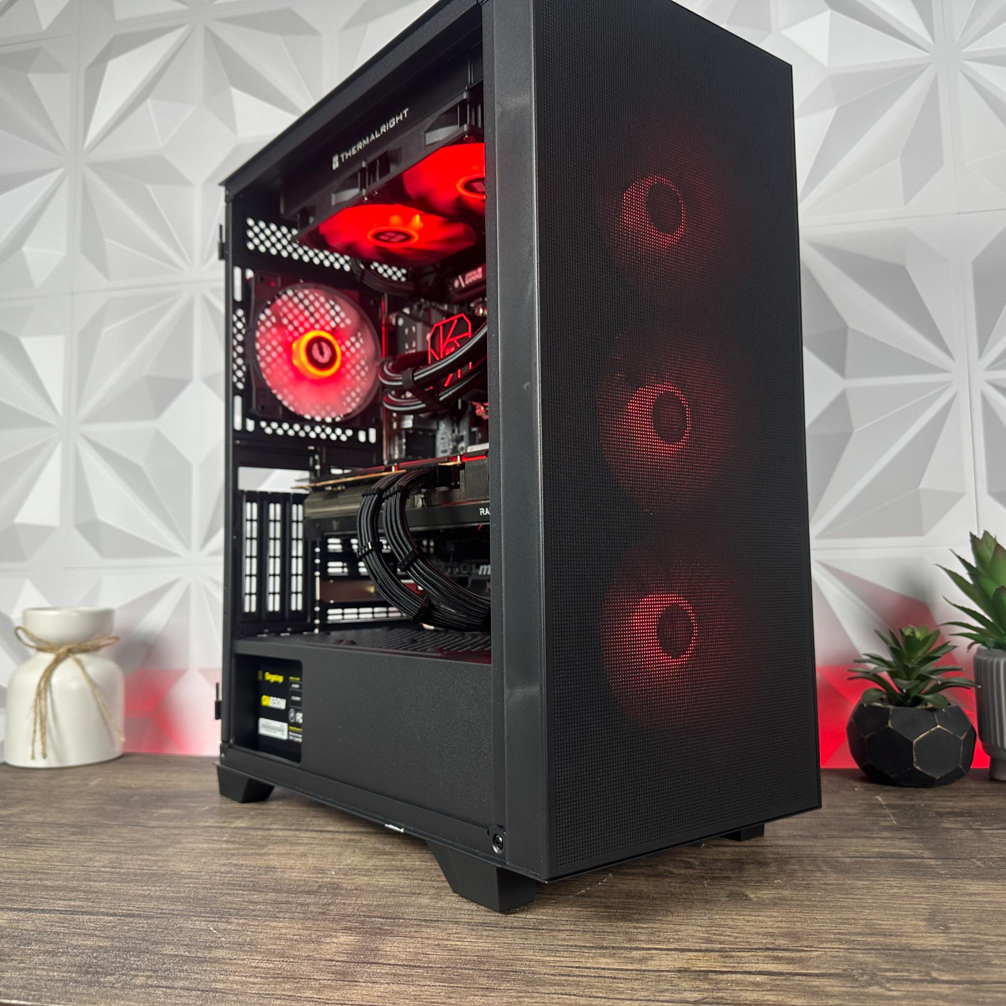 🟥"Red Devil 2.0"⬛️ 1080P/1440P Gaming PC! | Ryzen 9 | 6700XT 12GB | 32GB DDR4 | 1TB NVME SSD |