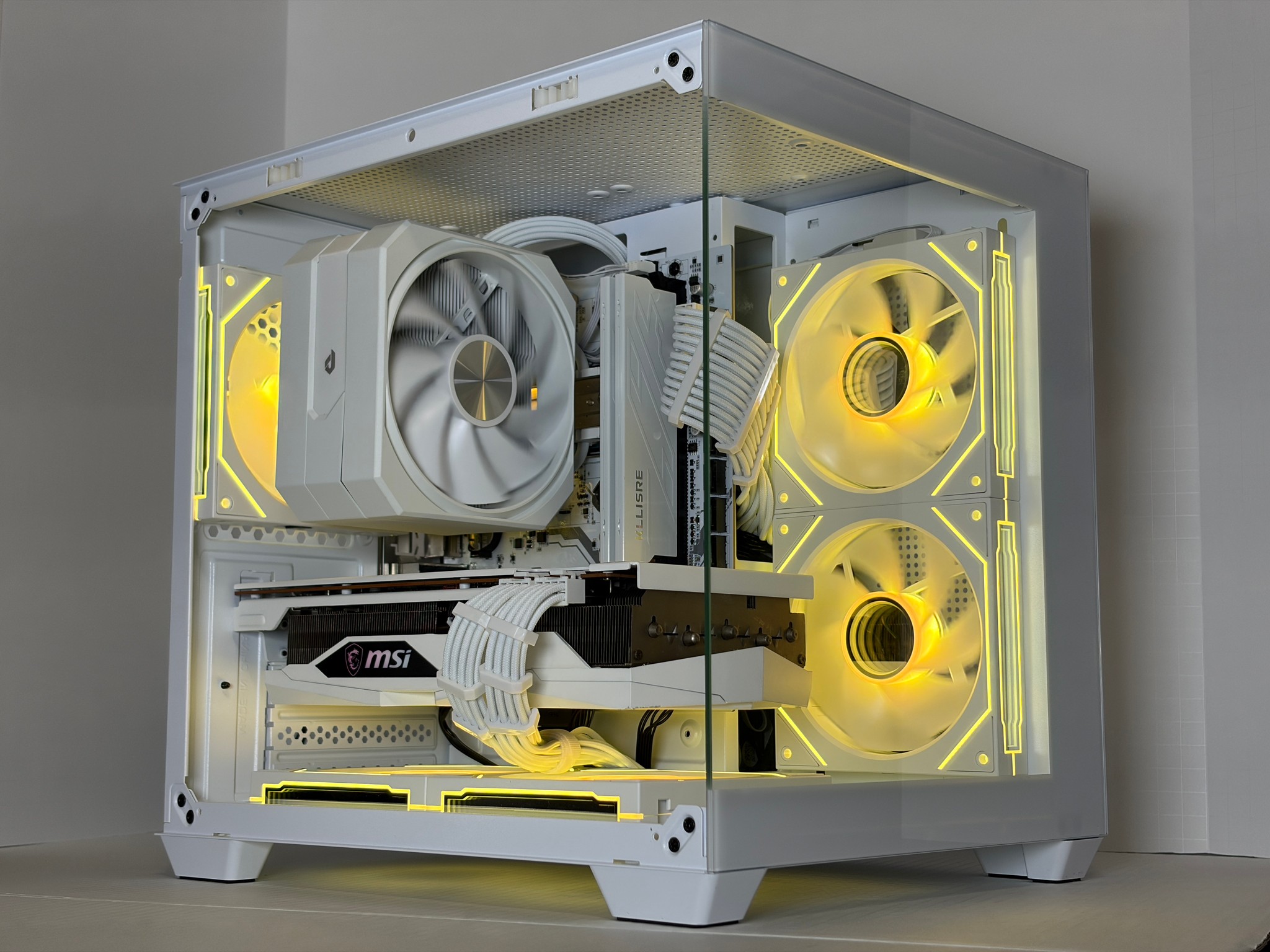 🔥 Arctic Halo | RX 6700 XT + Ryzen 5 5600 | All-White Gaming PC | 16GB RAM