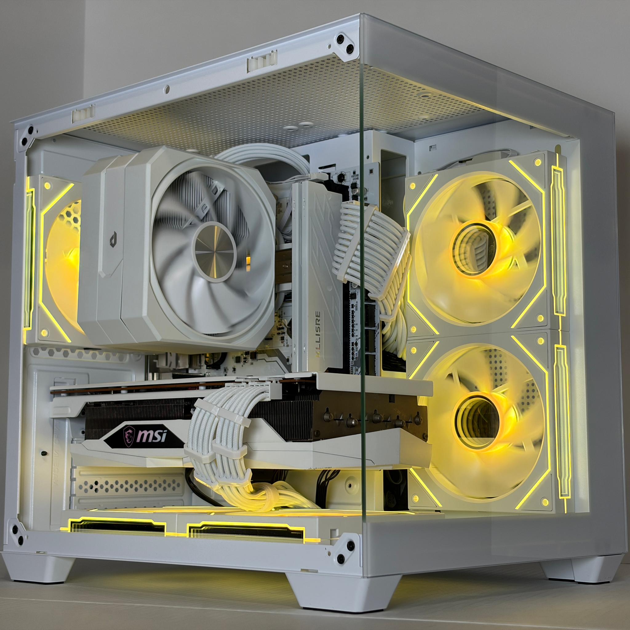 🔥 Arctic Halo | RX 6700 XT + Ryzen 5 5600 | All-White Gaming PC | 16GB RAM