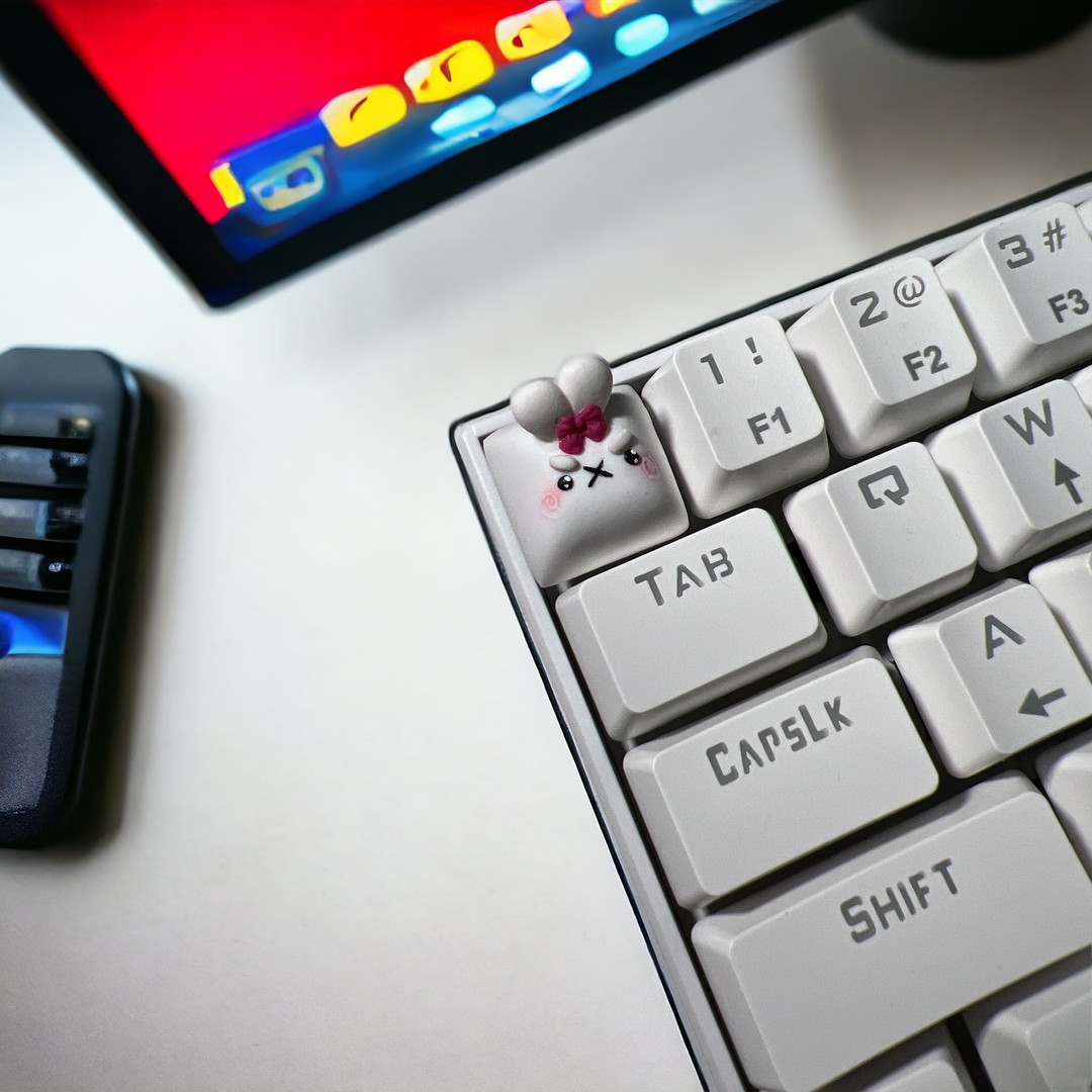 Angy🐰Rabby - Artisan Keycap | Jawa