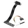 M.2 M Key PCI-E 4.0 2280 NGFF 90 Degree PCIe X4 Extender Cable M2 PCI-E 4X Female M2 2230 Right Bend