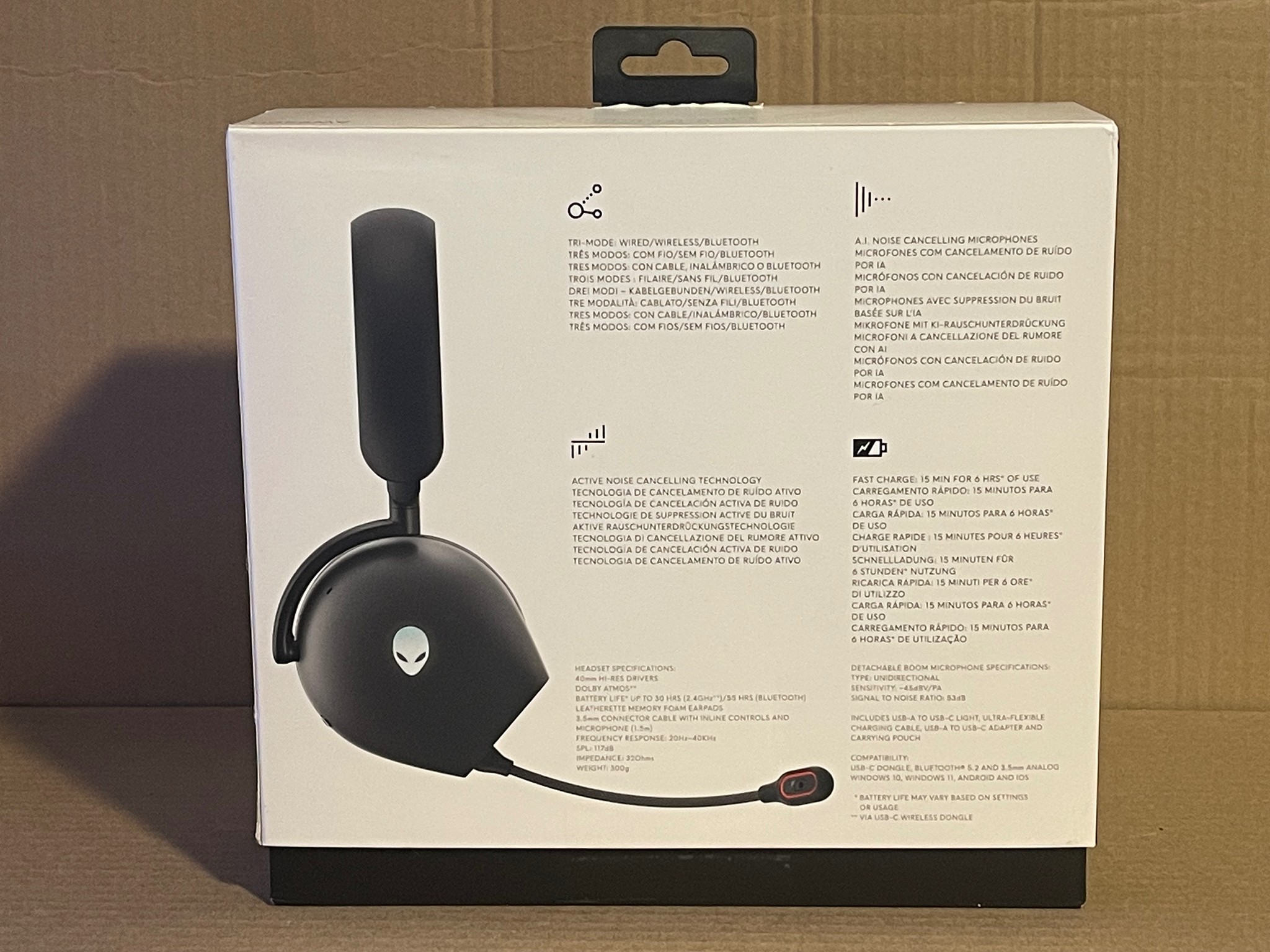 Alienware 920H Wireless Gaming Headset - Dark Side of the Moon