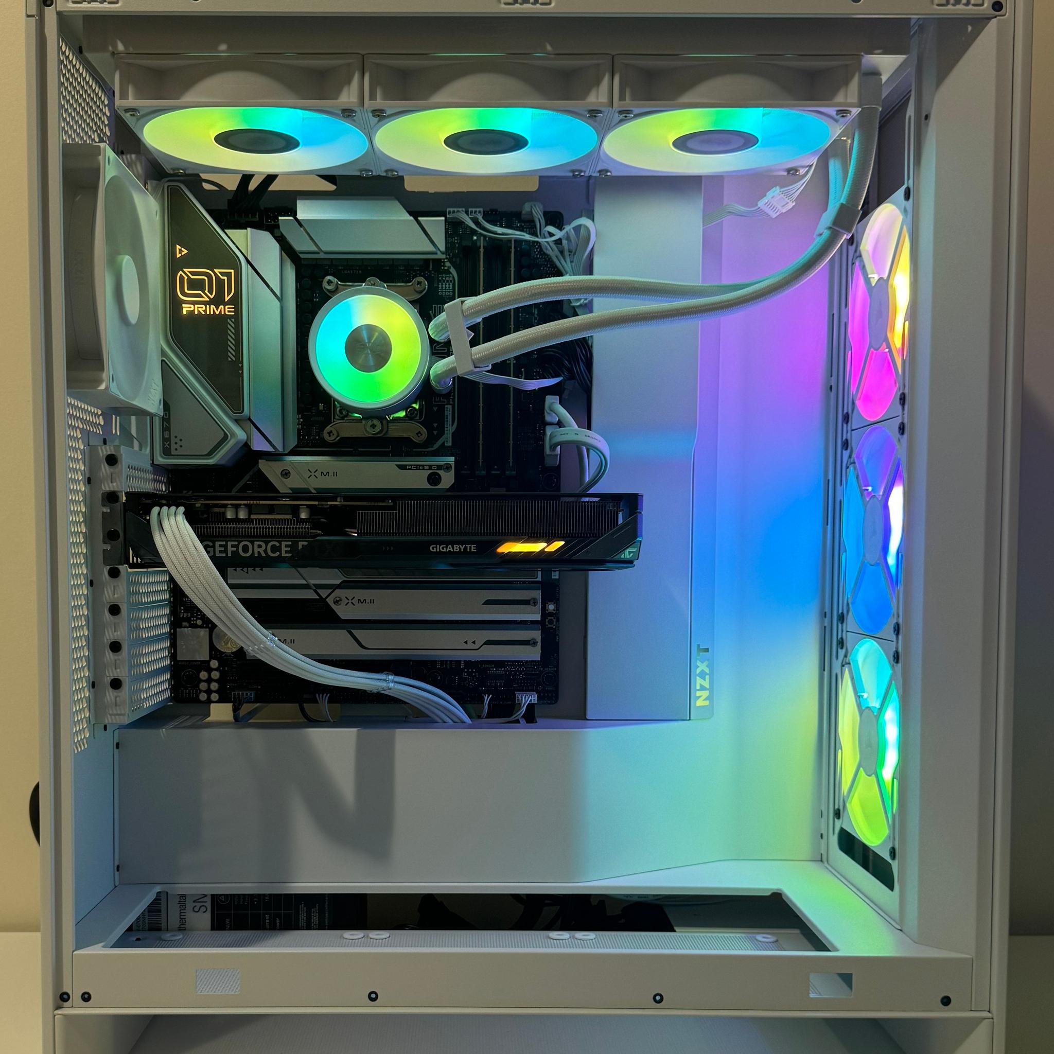 AMD Ryzen 7 8700F 64GB DDR5 RAM GeForce RTX 5060 1TB NVMe SSD NZXT H7 Flow AM5 Gaming PC