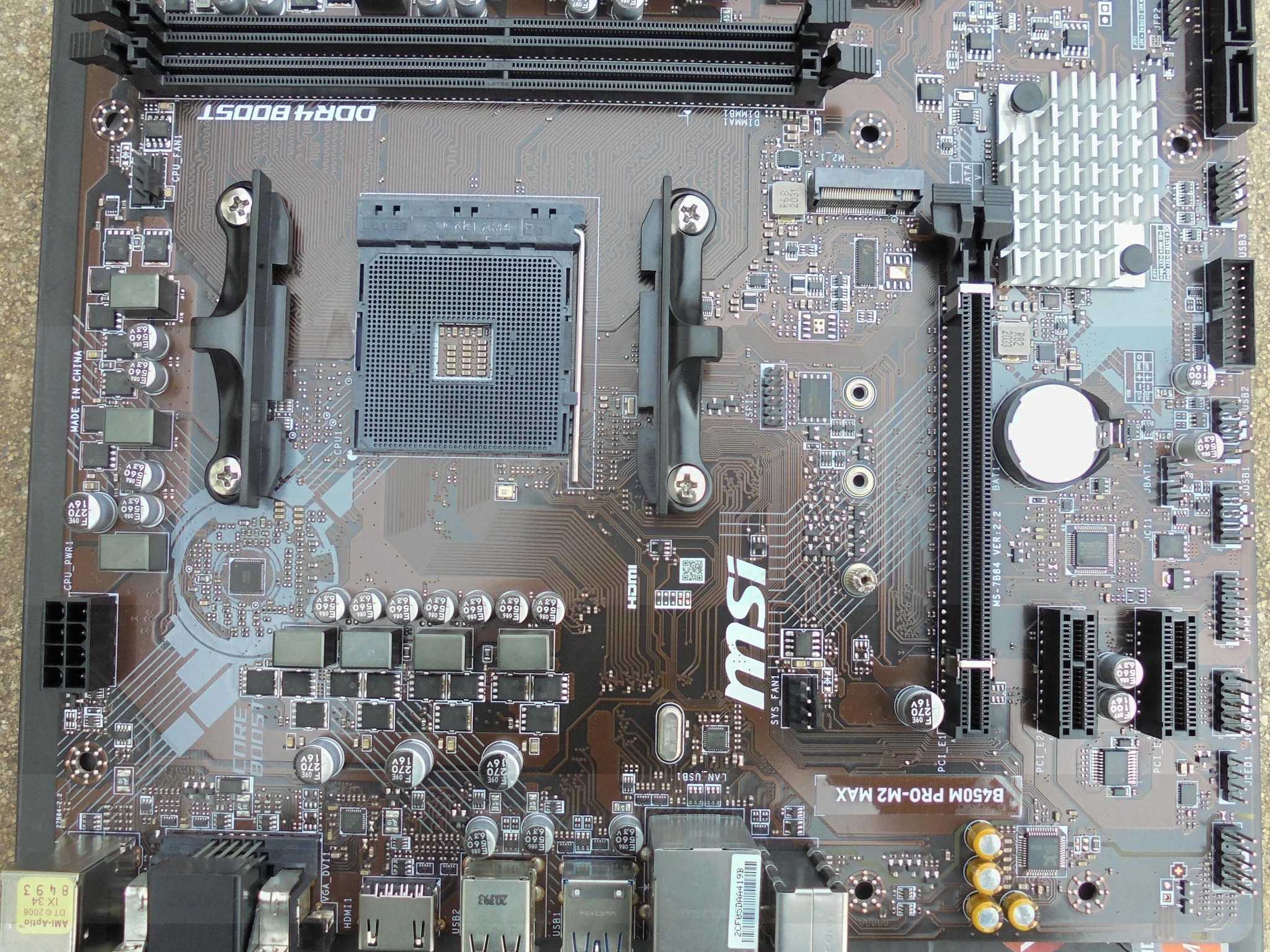MSI B450M PRO-M2 MAX Micro ATX AM4 Motherboard