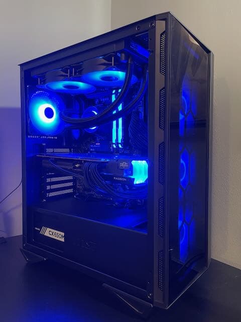 Shadow Fury! Gaming PC w/ Ryzen 5 5600X, RX 6700 XT, 32 GB DDR4, 1 TB NVMe, and lots of RGB