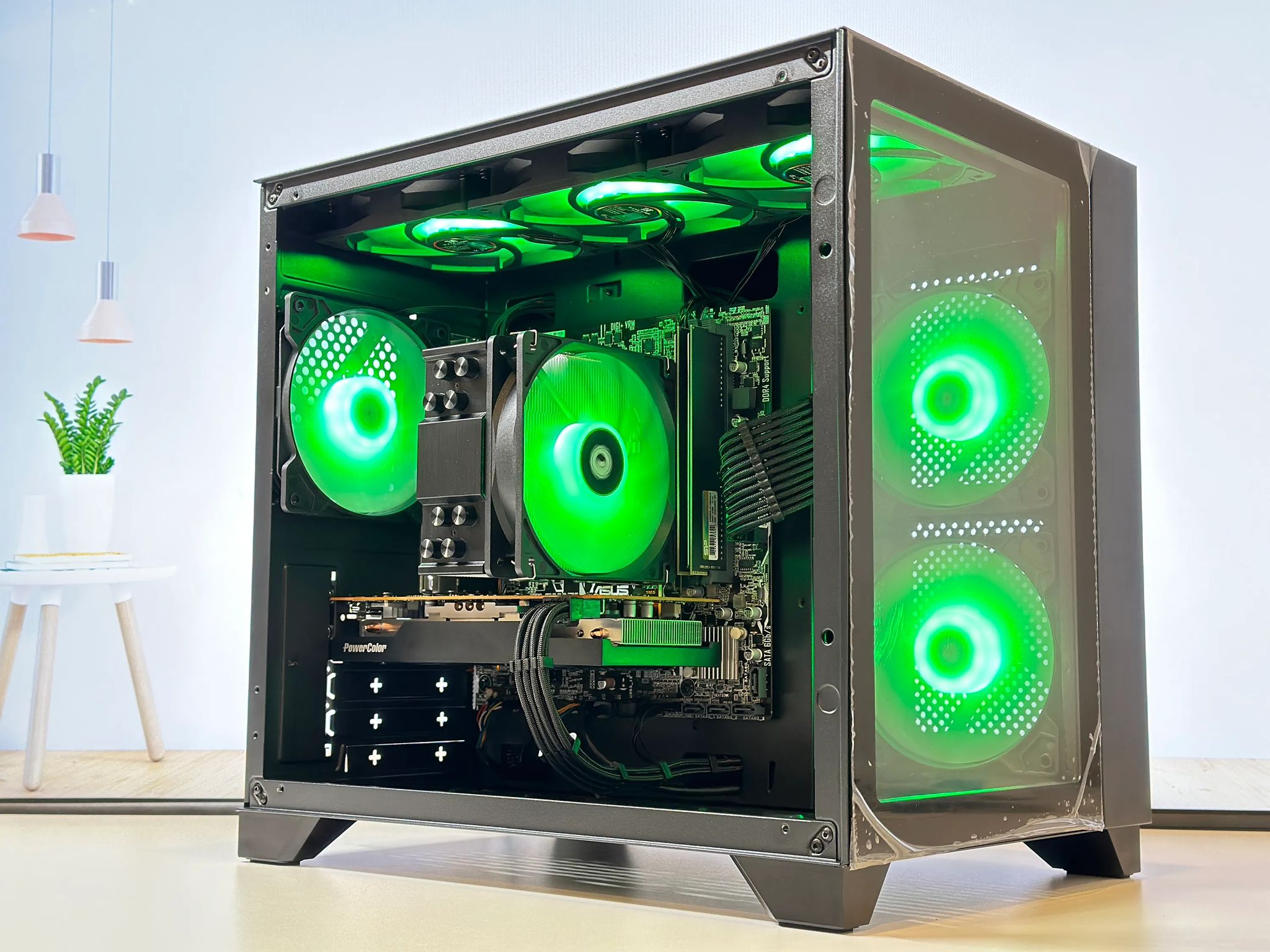 🔥Gaming PC🔥AMD RX 6600 8GB🔖Ryzen 5 5500🔖16GB DDR4🔖1TB SSD NVME