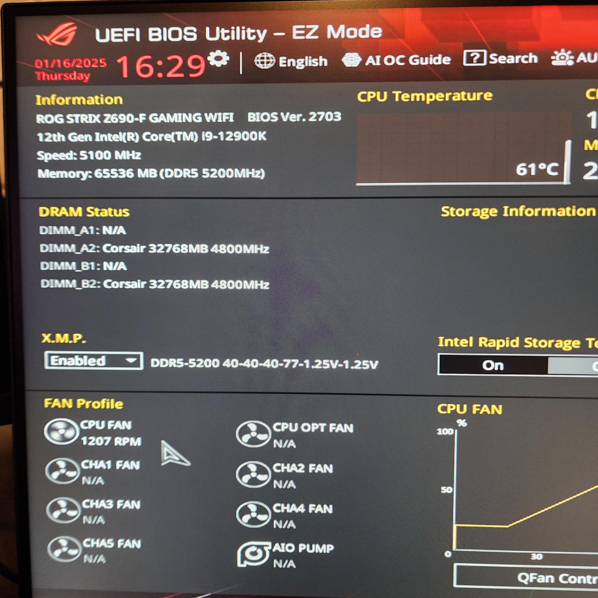 I9-12900K / 64GB DDR5 RAM / Z690 WiFi Mobo