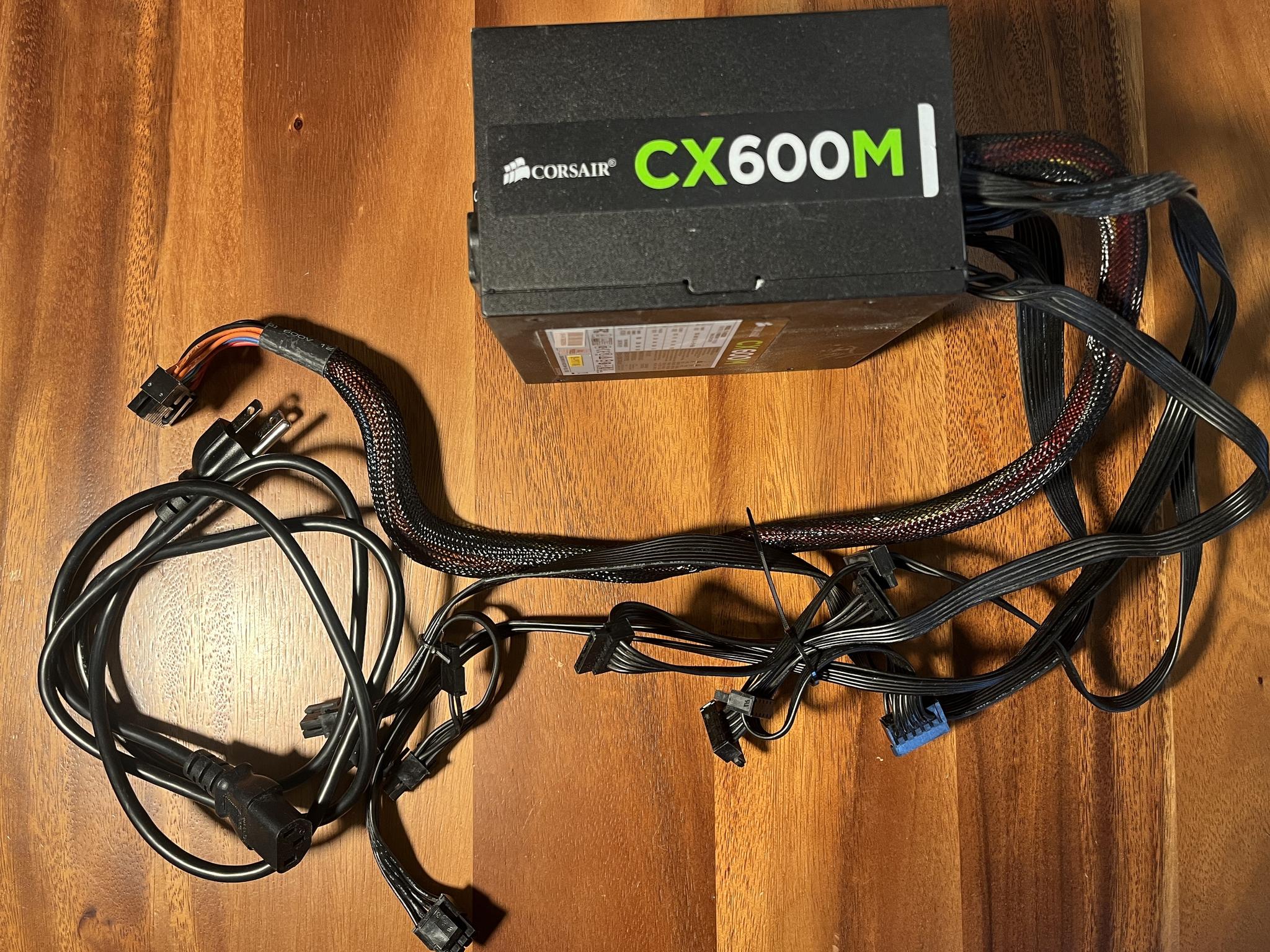 CORSAIR CX600M 600W 80 PLUS BRONZE Power Supply