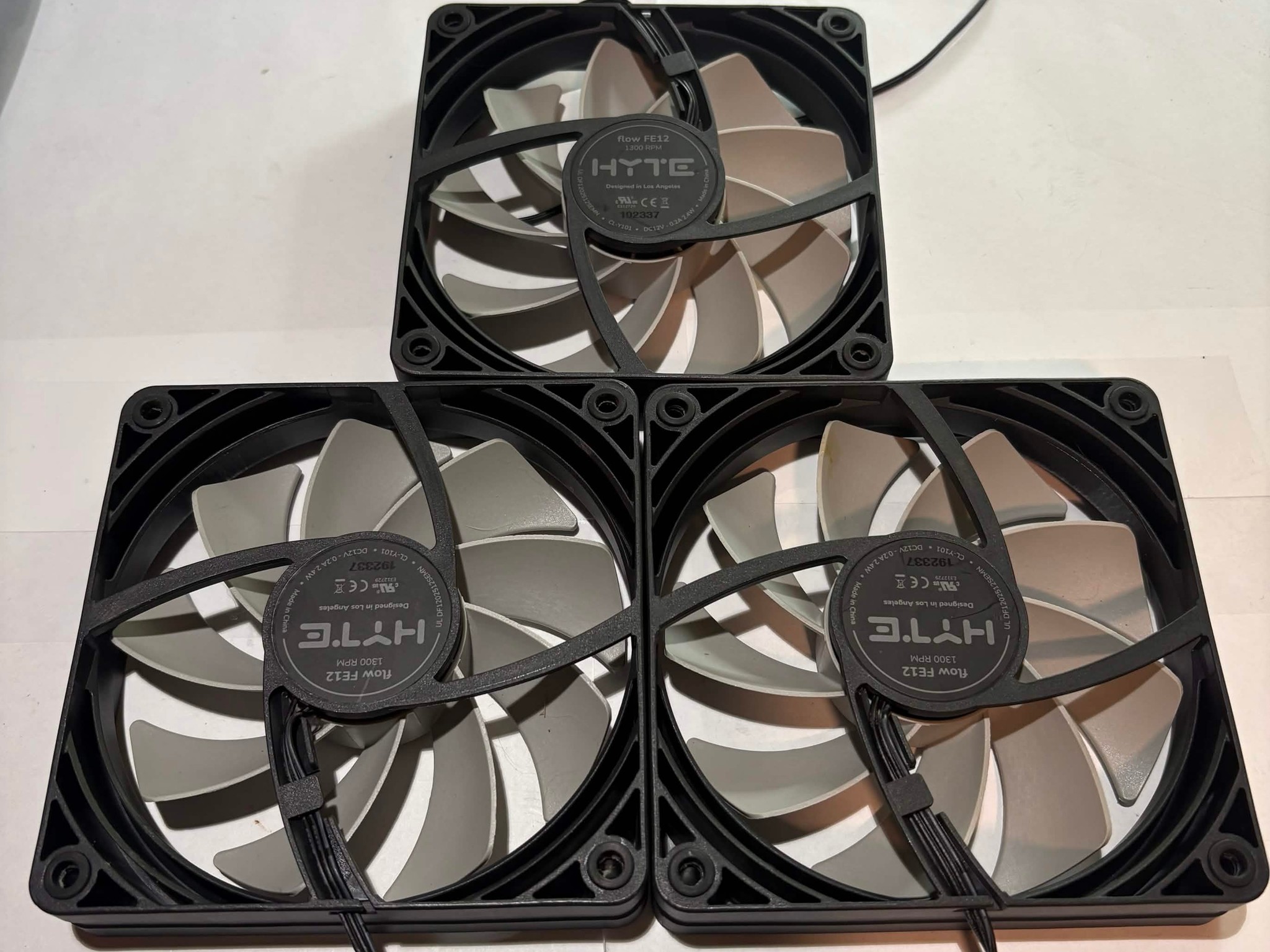 HYTE Flow FE12 120mm Case Fans - 3 Pack
