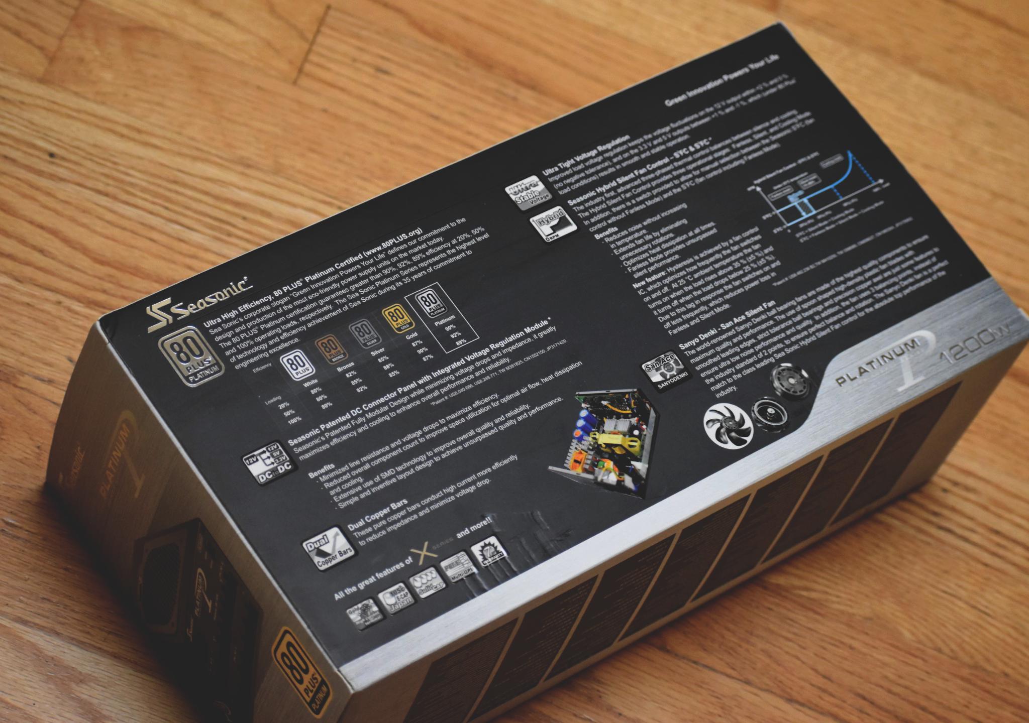 SeaSonic Platinum 1200W, 80 Plus Platinum Fully Modular Power Supply