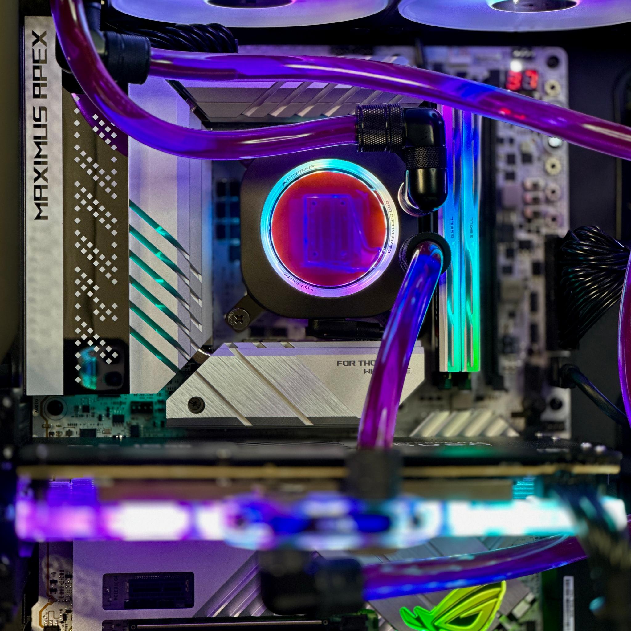 Custom gaming PC water cooled GPU + CPU RTX 5080 | i9-14900KS