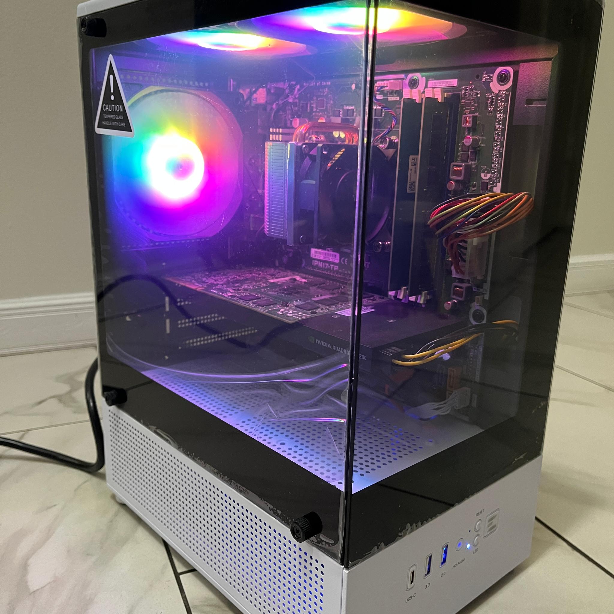 Budget Gaming PC - Intel i5-6400, NVIDIA 4GB GPU, 12GB RAM, 256GB SSD, w/ Wi-Fi & BT