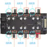 PWM ARGB 2-In-1 6 Channel Hub With SATA 15Pin Power Supply (3 NEW IN BOX)