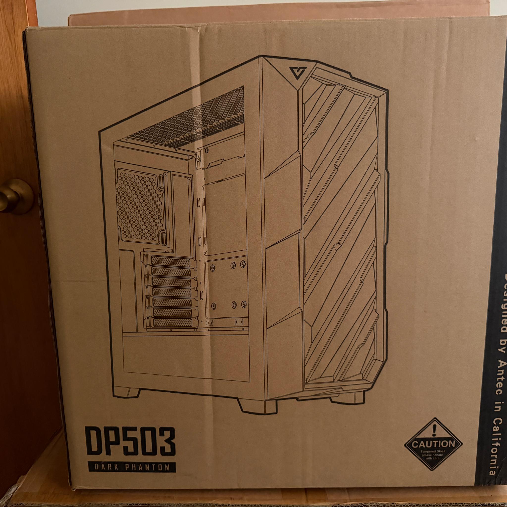 Antec DP503 ATX Mid Tower PC Case Type-C Gen2 with 3 x 120mm ARGB Cooling Fans