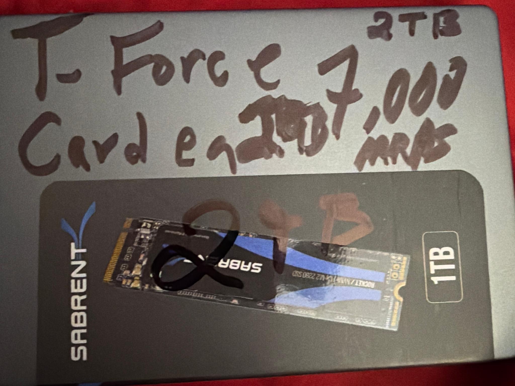 2TB GEN 4 T-Force CARDEA A440 NVME SSD 7,000MB/s New open Box