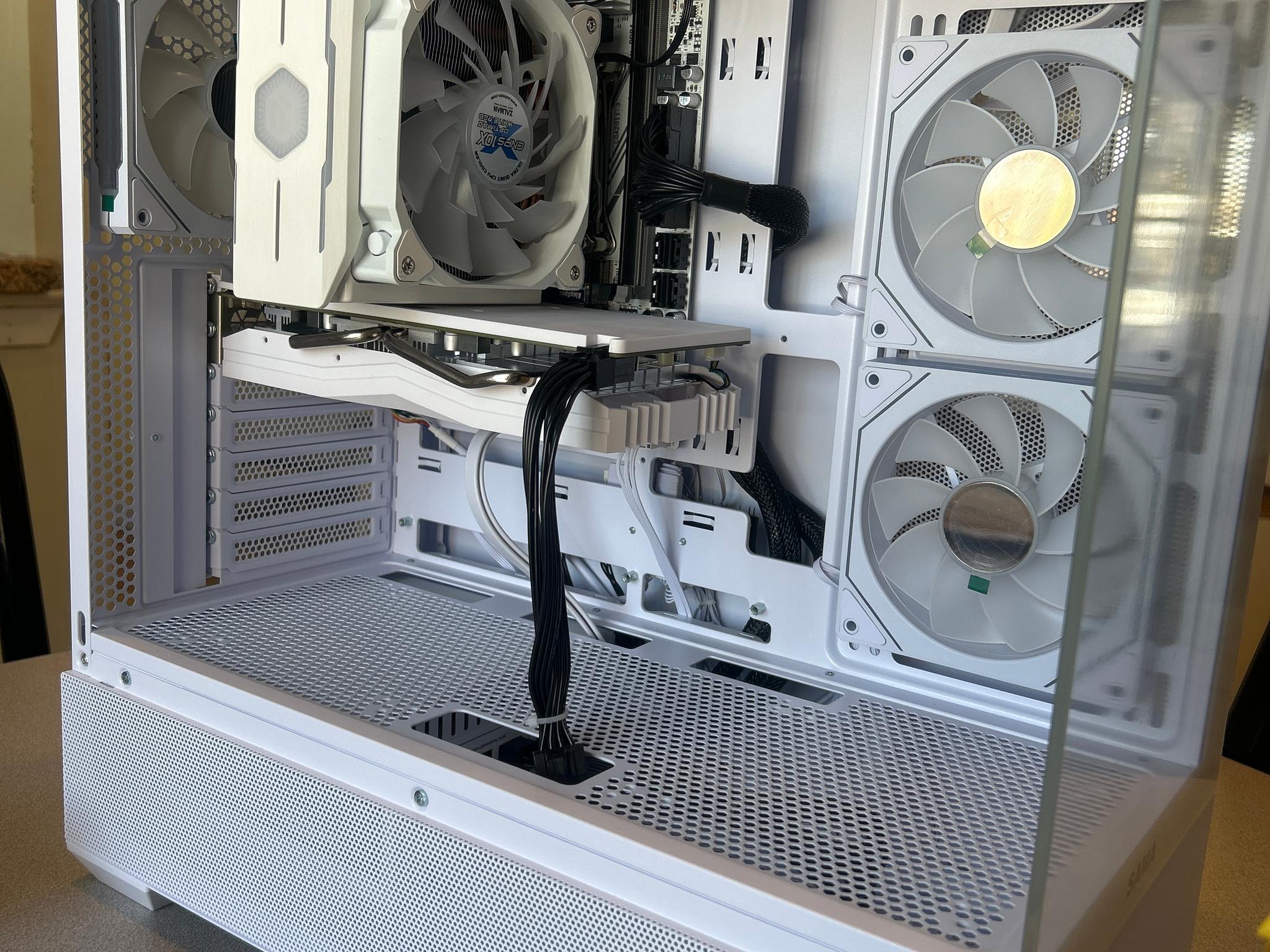White gaming PC for beginners.