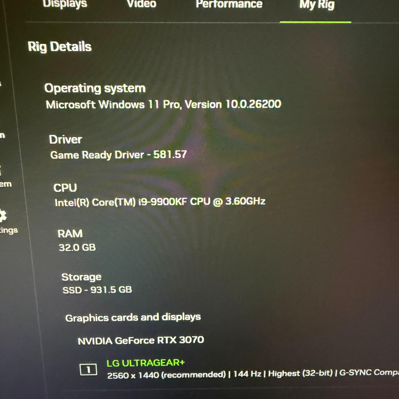 1440p Baddie | RTX 3070 | Intel i9 9900KF | 32GB DDR4 | 1 TB | WiFi
