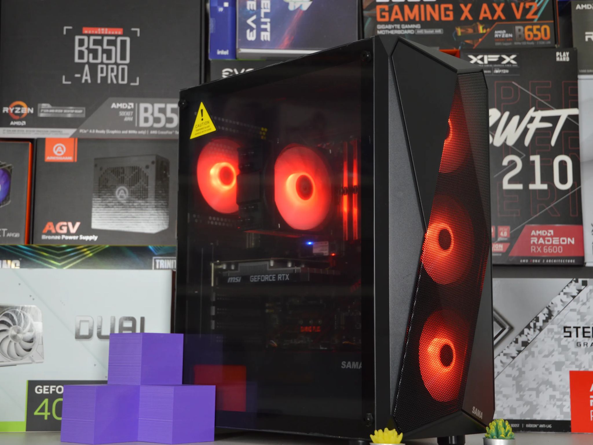 🔴🔴| RTX 3050 6GB | INTEL i7-8700 | 16GB DDR4 RAM | 256GB NVME SSD + 1TB HDD | Crimson Vortex |