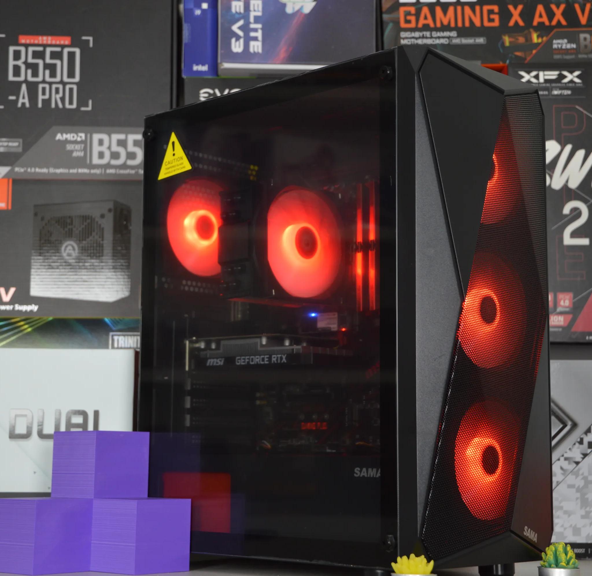 🔴🔴| RTX 3050 6GB | INTEL i7-8700 | 16GB DDR4 RAM | 256GB NVME SSD + 1TB HDD | Crimson Vortex |