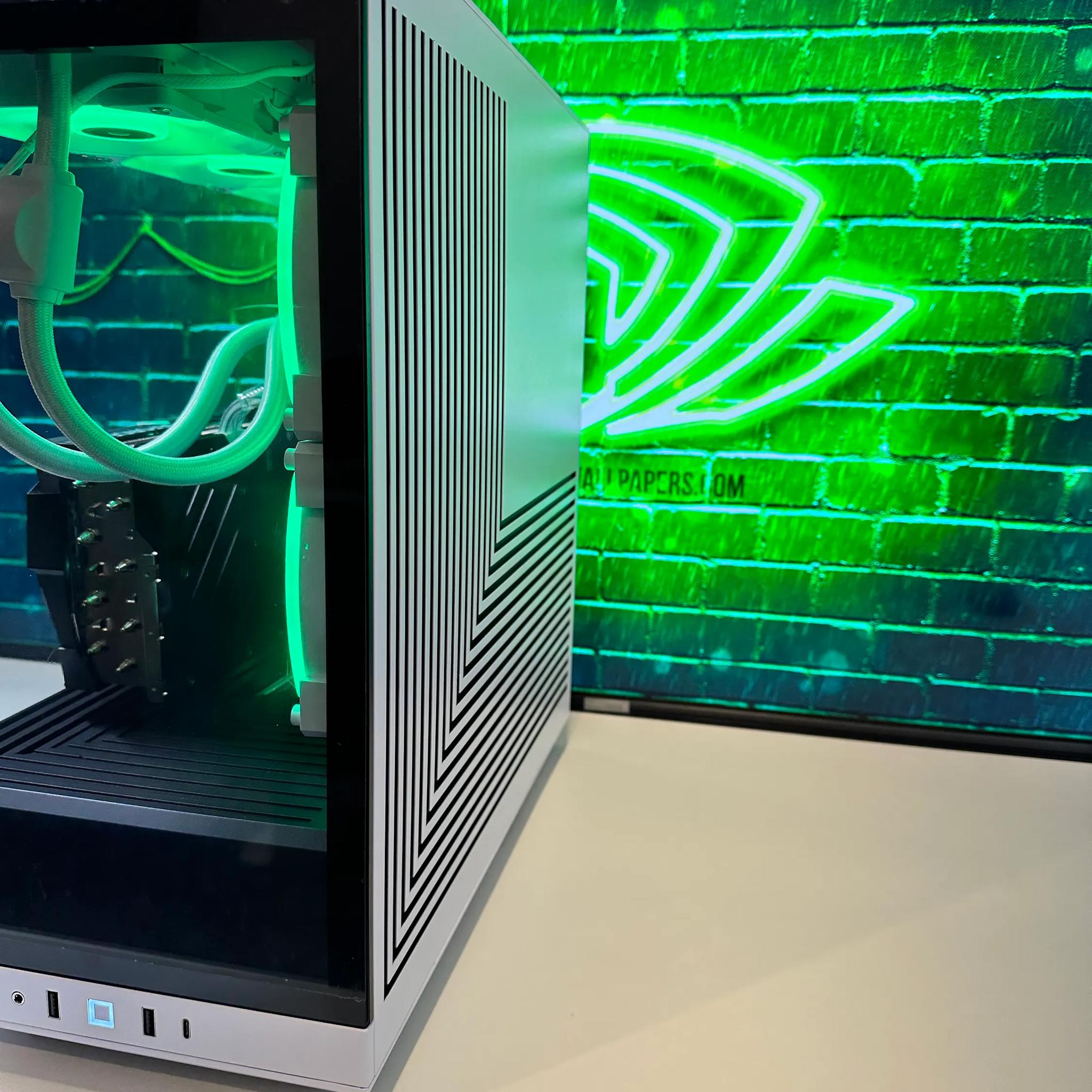 💚💚Green Team Gaming PC💚💚-Nvidia RTX 4090 24GB-Intel i9 12900K 16Core-64GB DDR5 RAM-2TB NVME