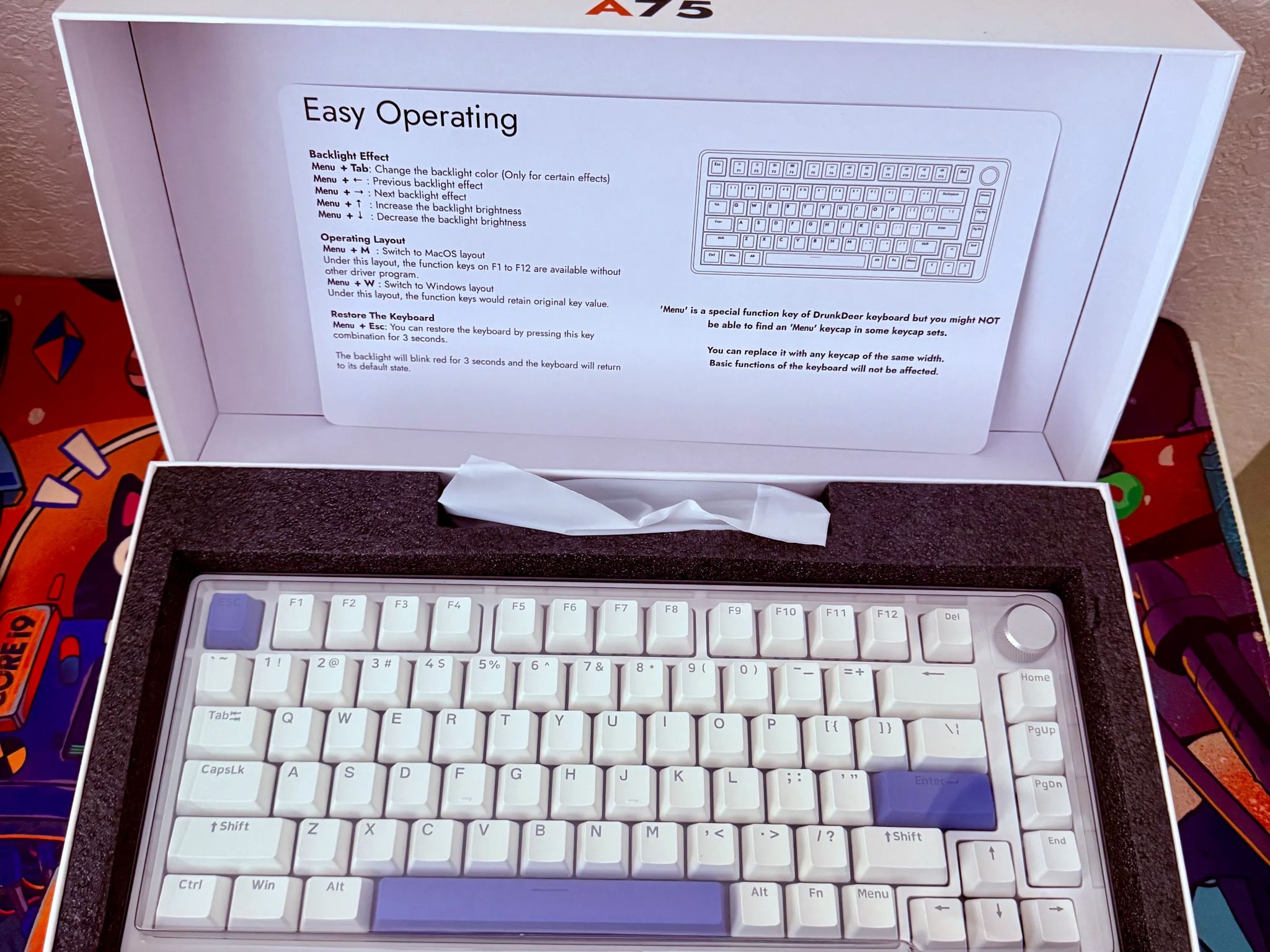 A75 DrunkDeer Magnetic Switch Keyboard