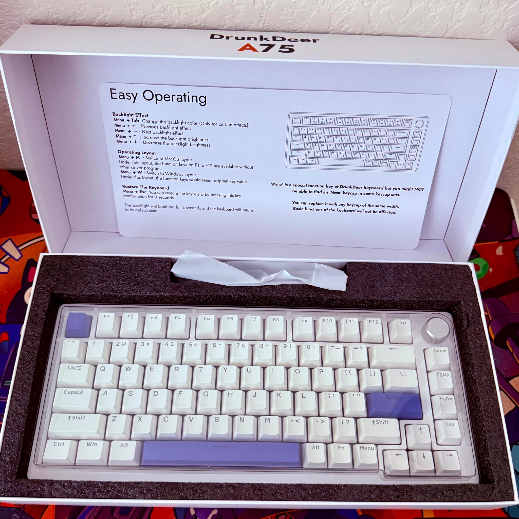 A75 DrunkDeer Magnetic Switch Keyboard