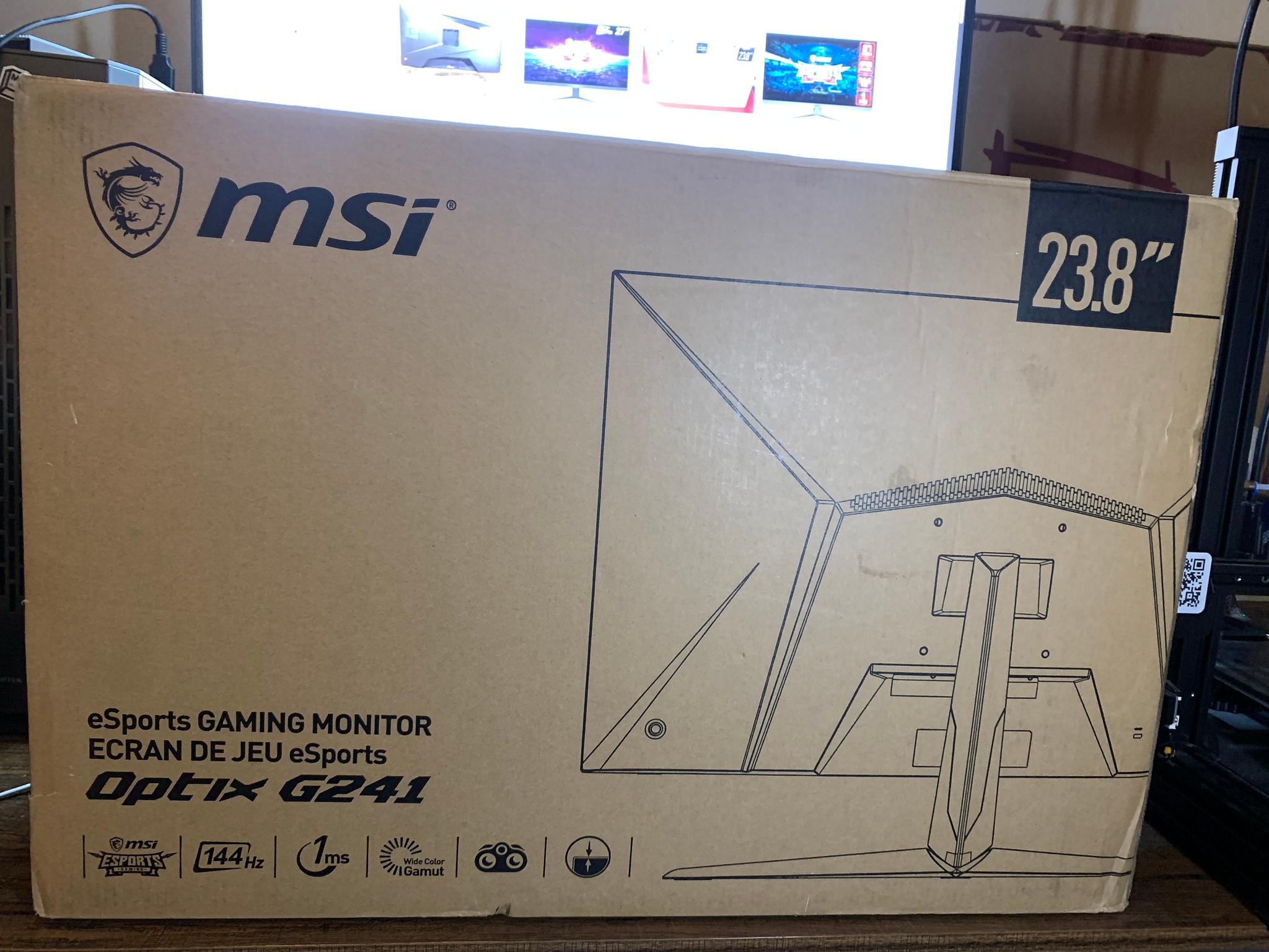 MSI OPTIX G241 144hz 1080p gaming monitor