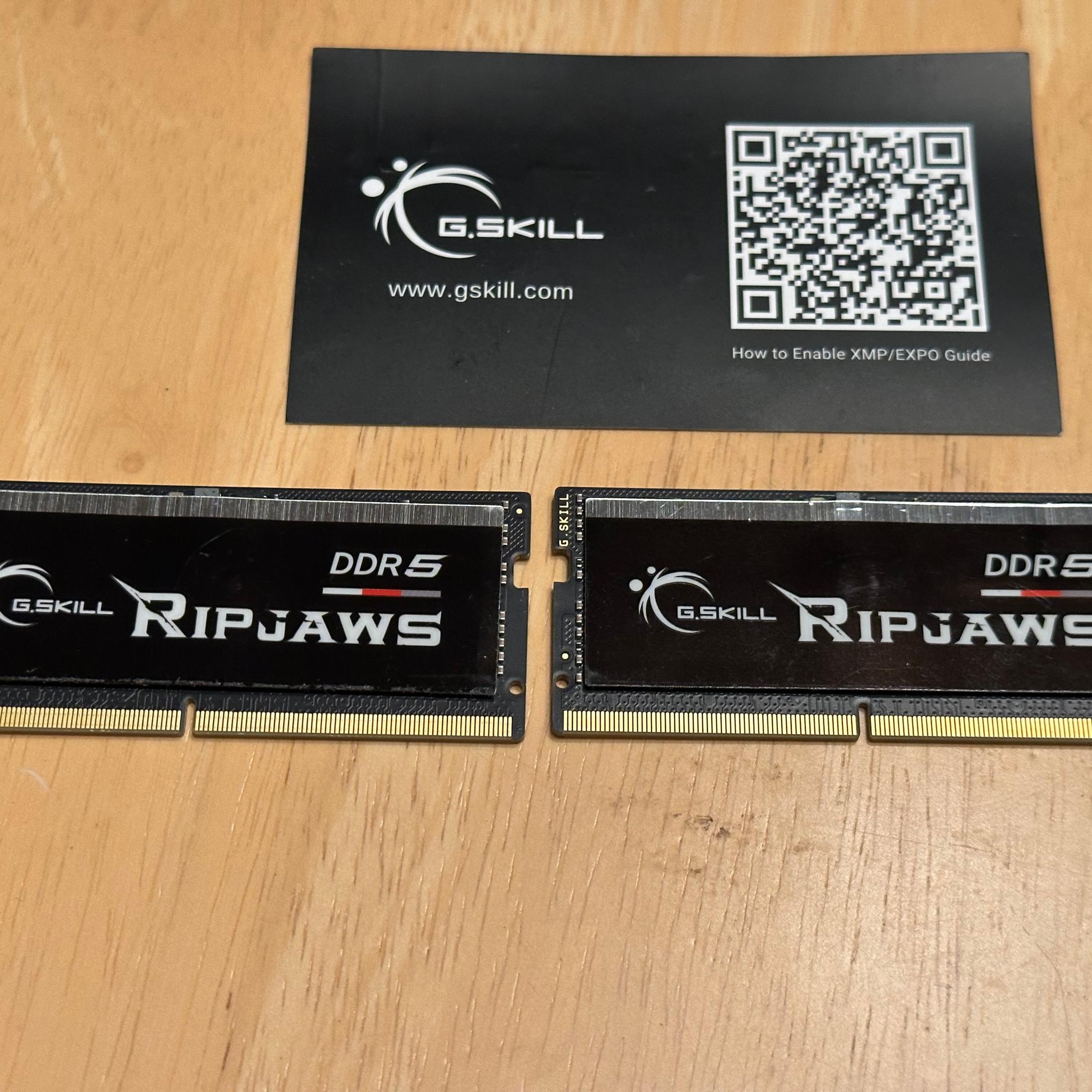 32 GB 5600 Mhz CL40 G.SKILL Ripjaws SO-DIMM (2 x 16GB) 262-Pin DDR5