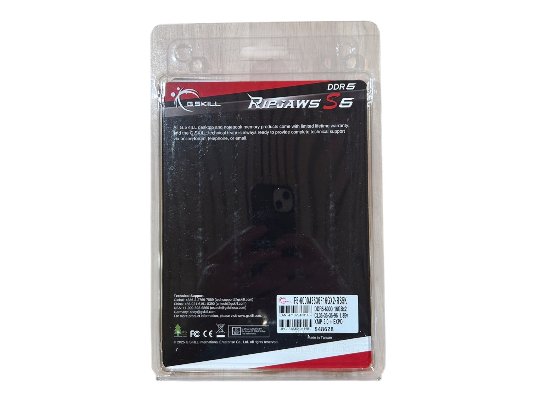 G.Skill Ripjaws S5 32GB (2 x 16GB) DDR5-6000 CL36