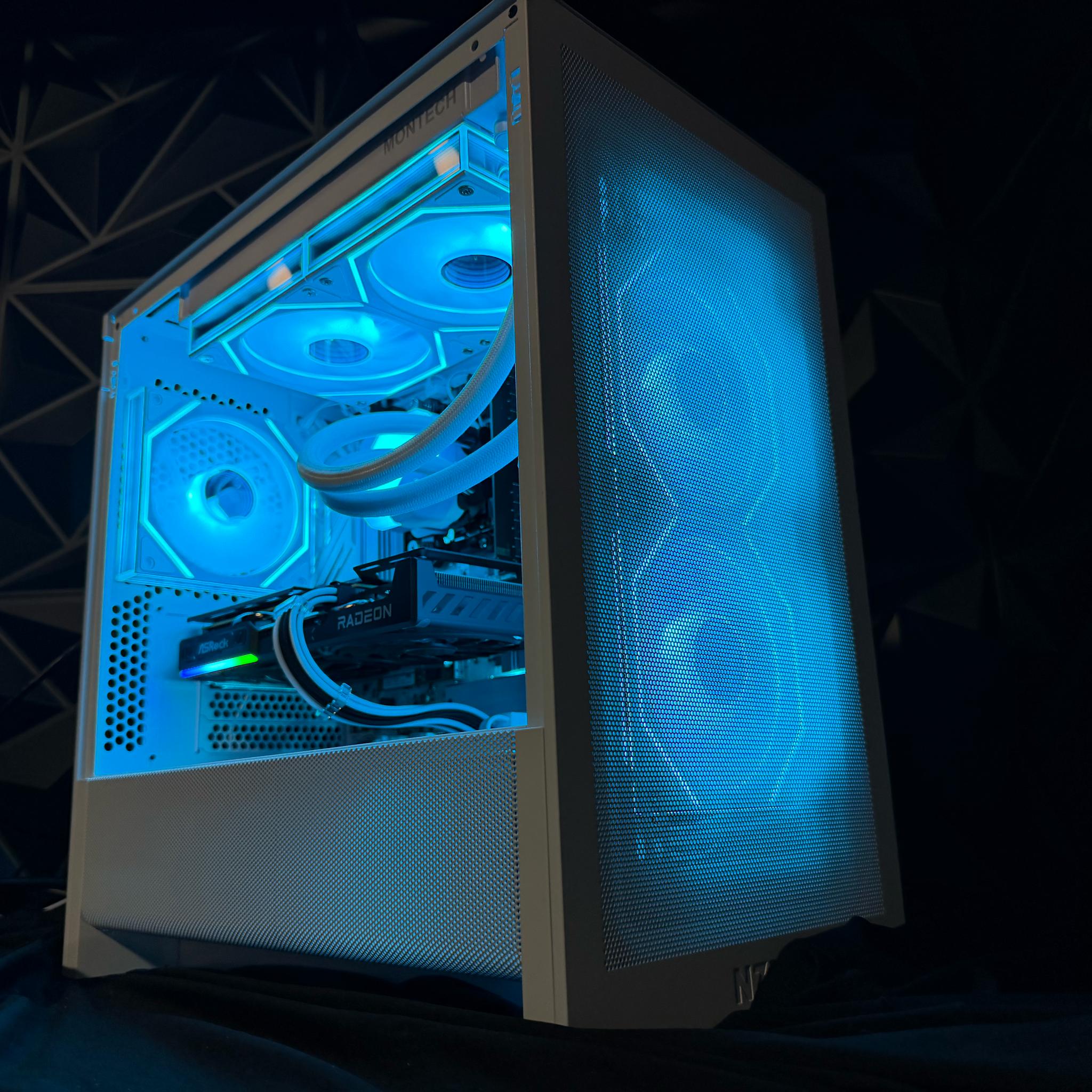 ❄️✨ ICE PRIZM ✨❄️Ryzen 7 7700X| RX 9060XT 16 GB | 32 GB DDR5| 2.5 TB NVMe| 650W PSU