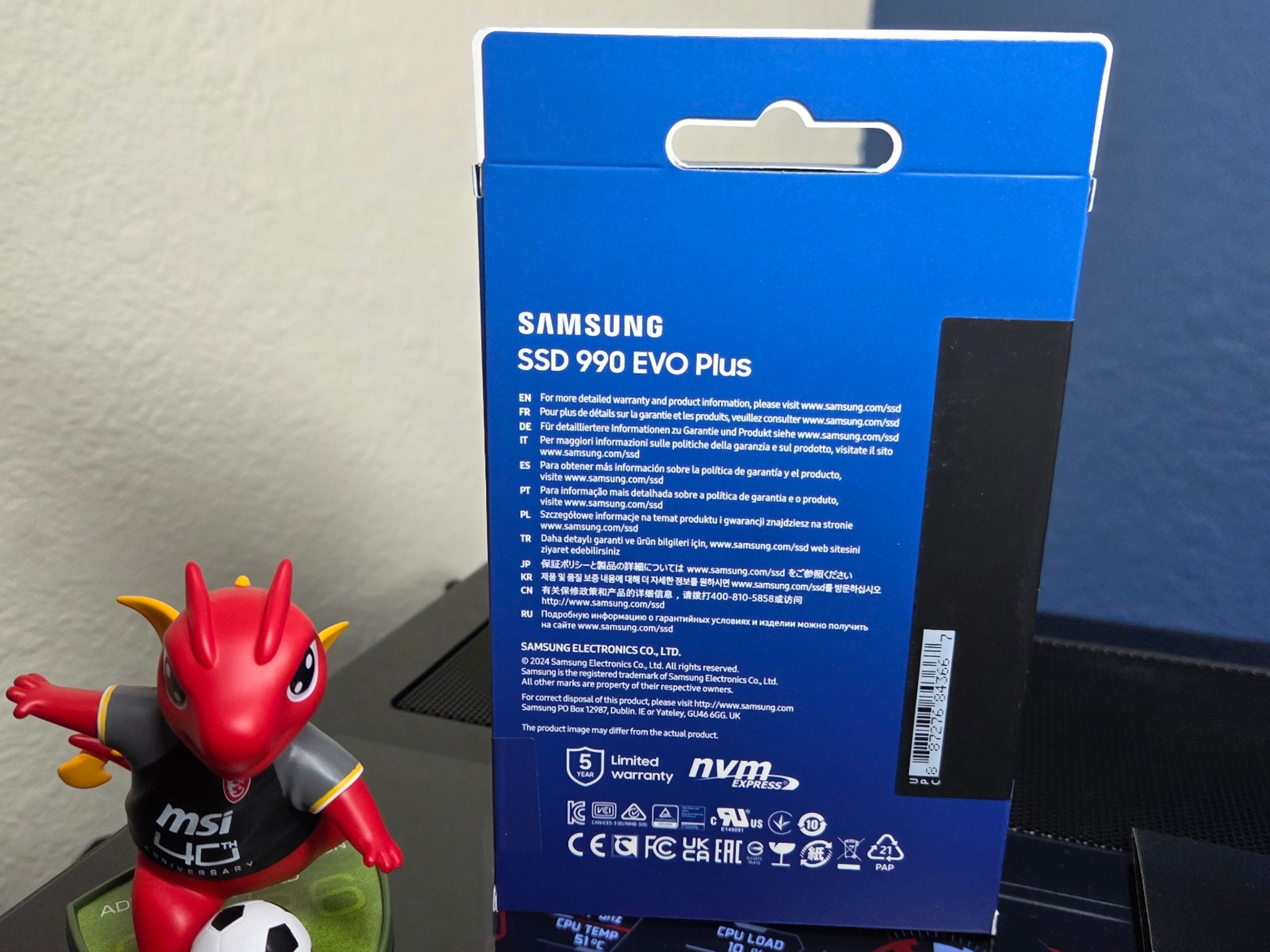 Samsung 990 EVO Plus 4TB SSD M.2 PCIe 4.0x4 5.0x2 NVMe