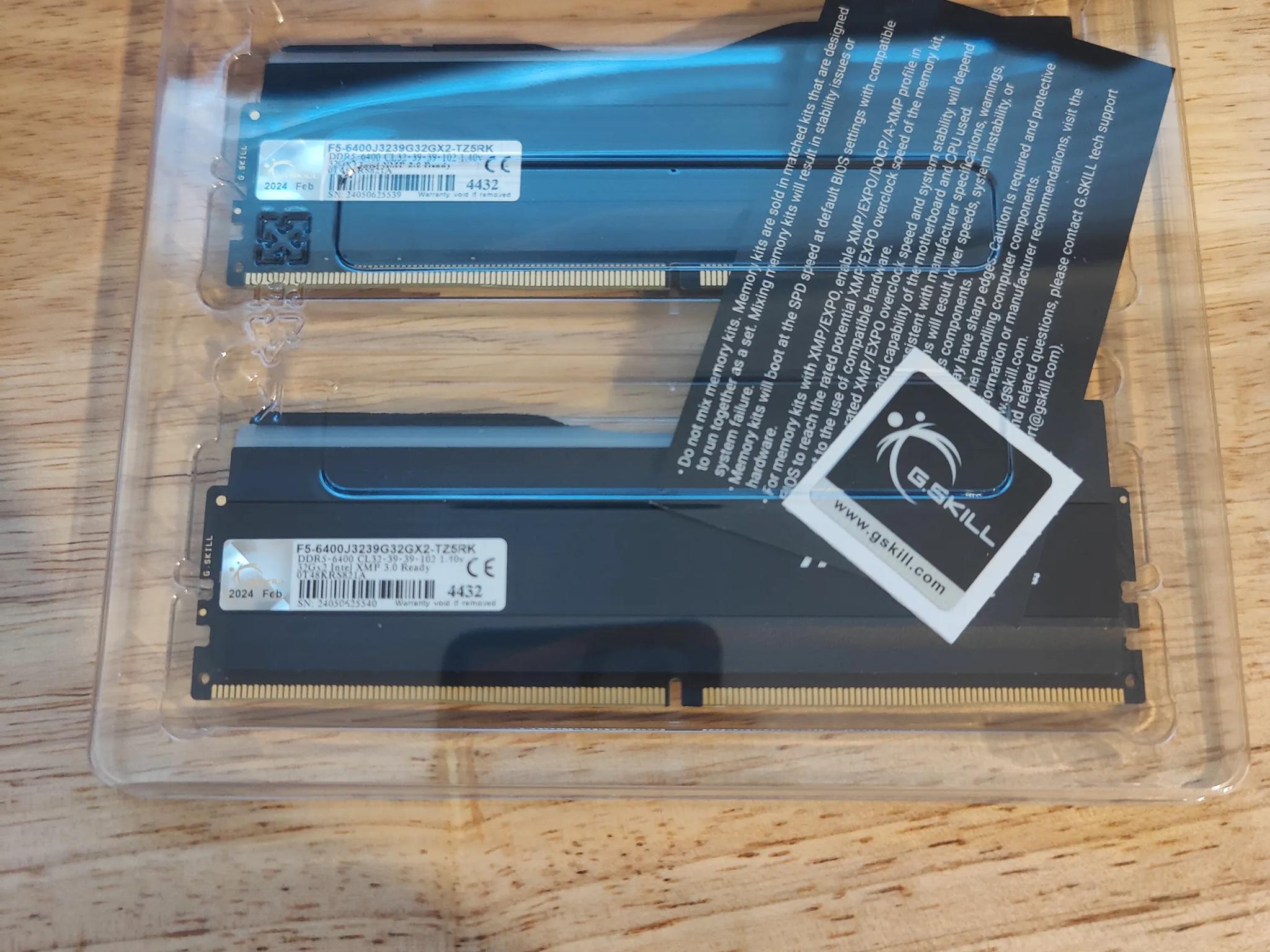G.Skill Trident Z5 64GB (32GBx2) DDR5