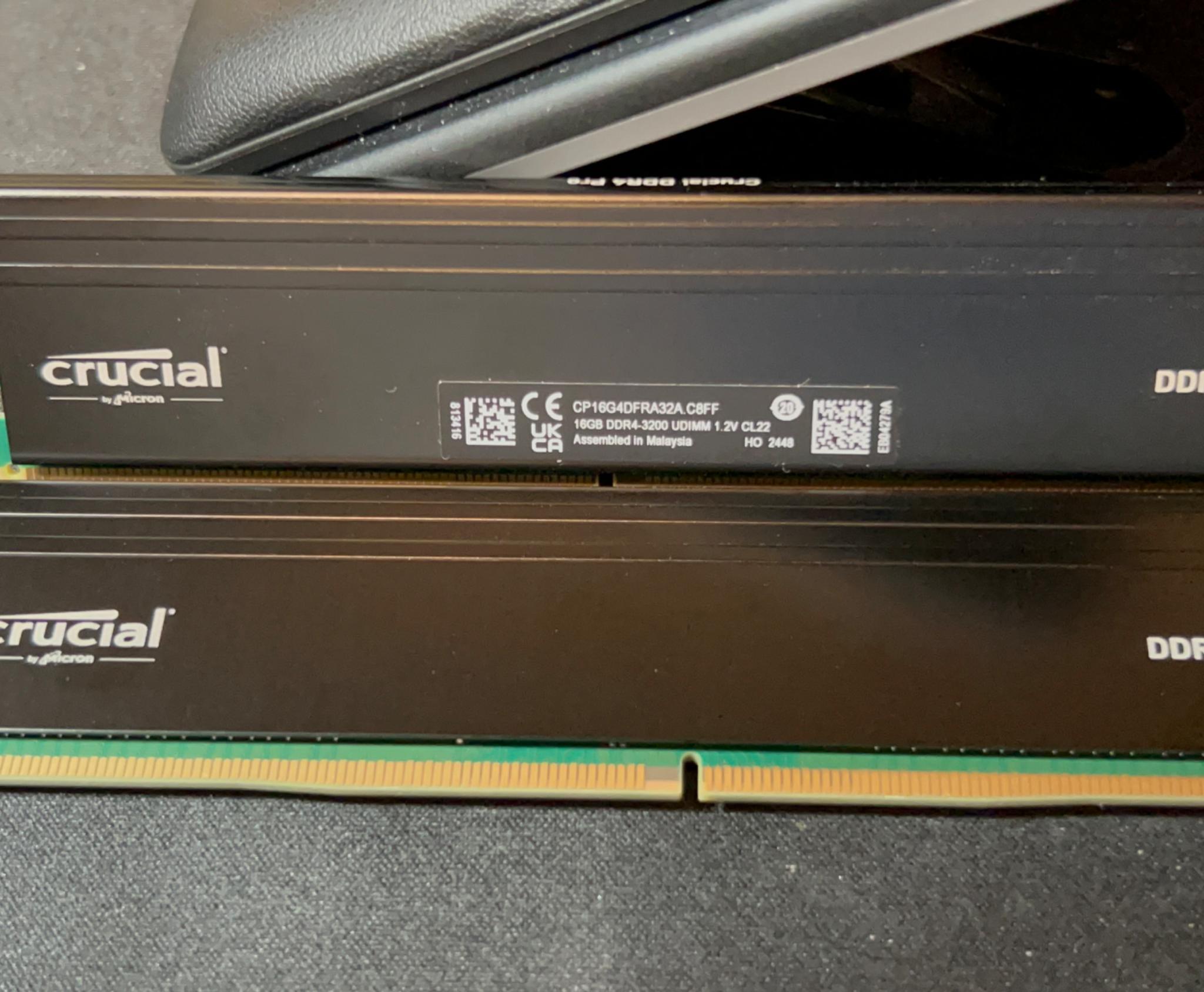 Crucial Pro 32GB DDR4 Ram Kit (2x16)