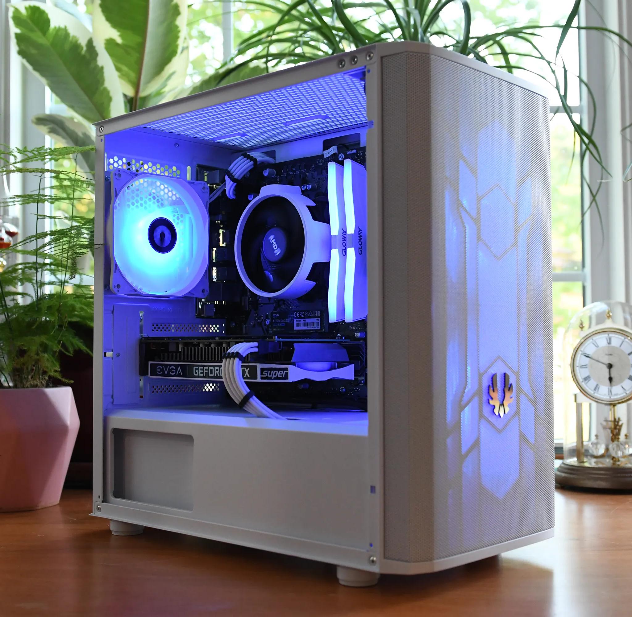 🔵⚪ Ryzen 5 3600 | GTX 1660 Super SC | 16GB 3600MHz CL18 - White and Blue Gaming PC
