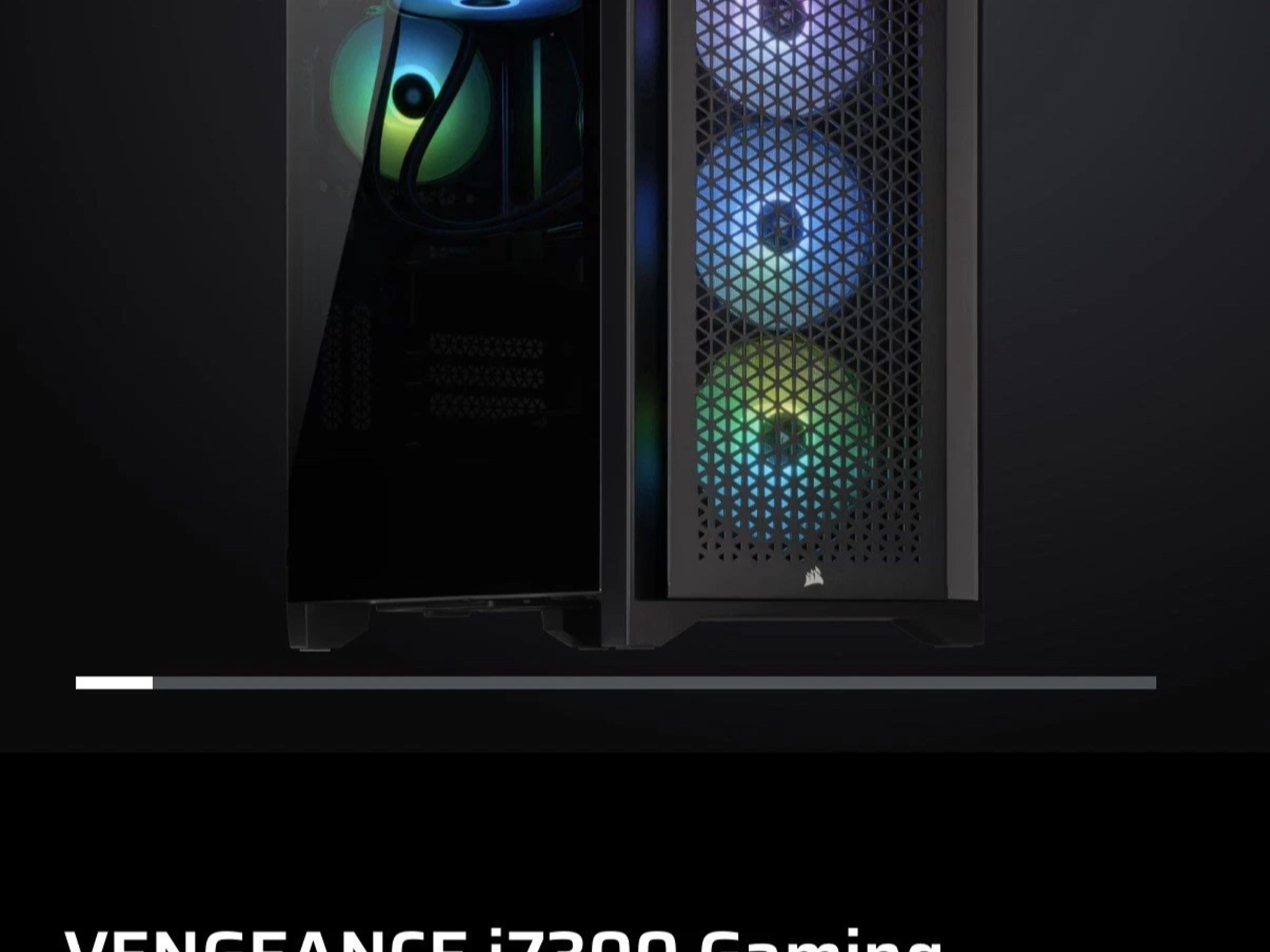 Corsair Vengeance i7300, 3080 GPU, i9 12900k, 32GB DDR5 RAM Windows 11 Gaming PC