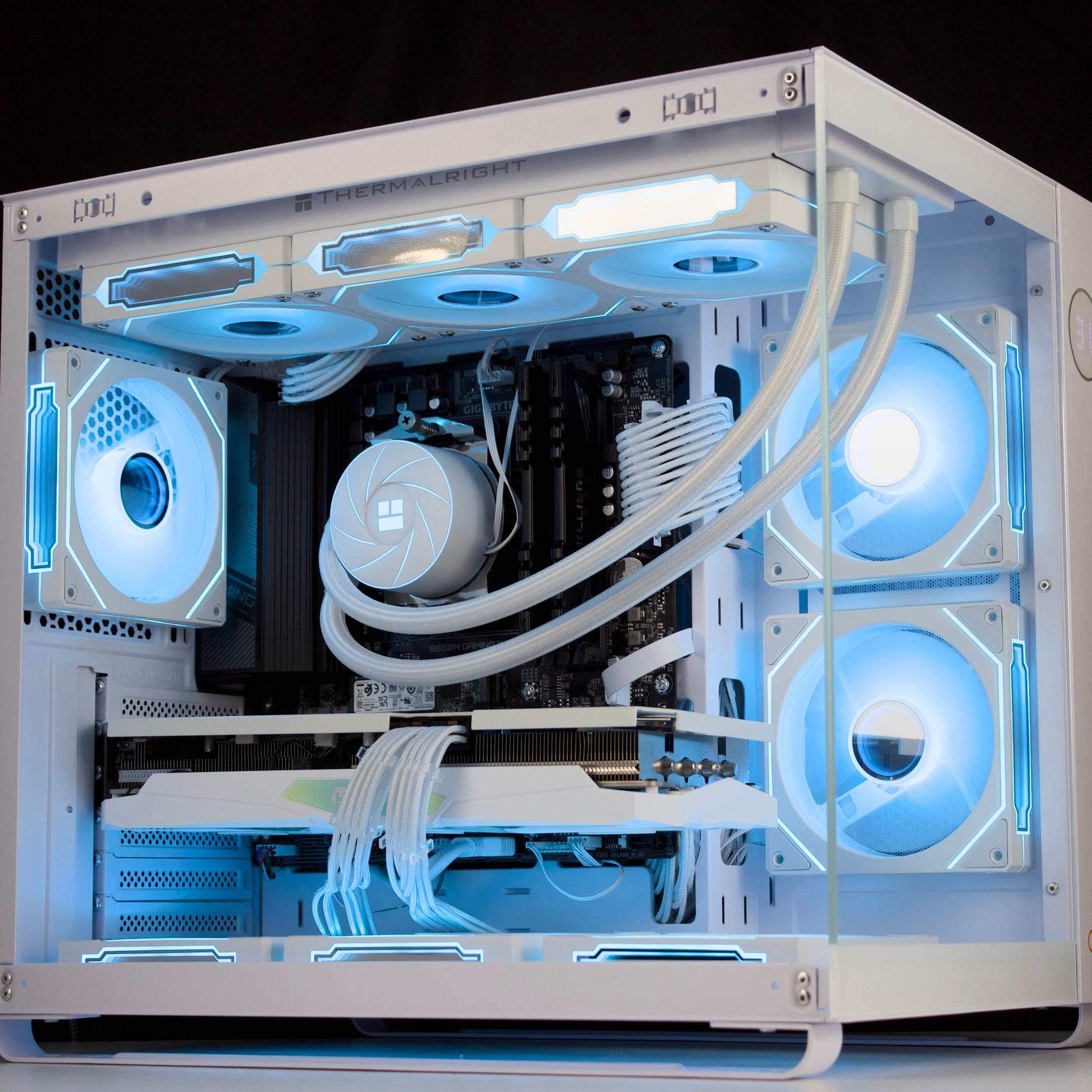 ❄️💎- Whiteout 1440P Gaming PC | RTX 3080, Ryzen 7 5700X, 32GB RAM, 1TB NVMe SSD ❄️💎