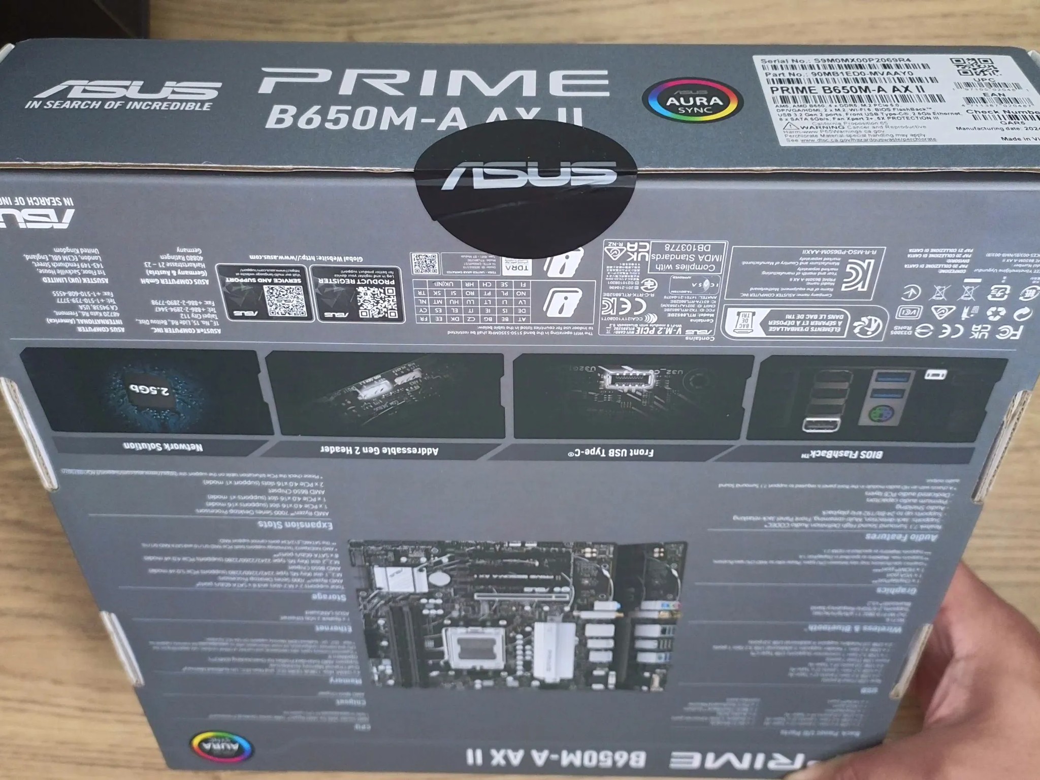 ASUS B650M-A Prime AX II AMD AM5 microATX Motherboard