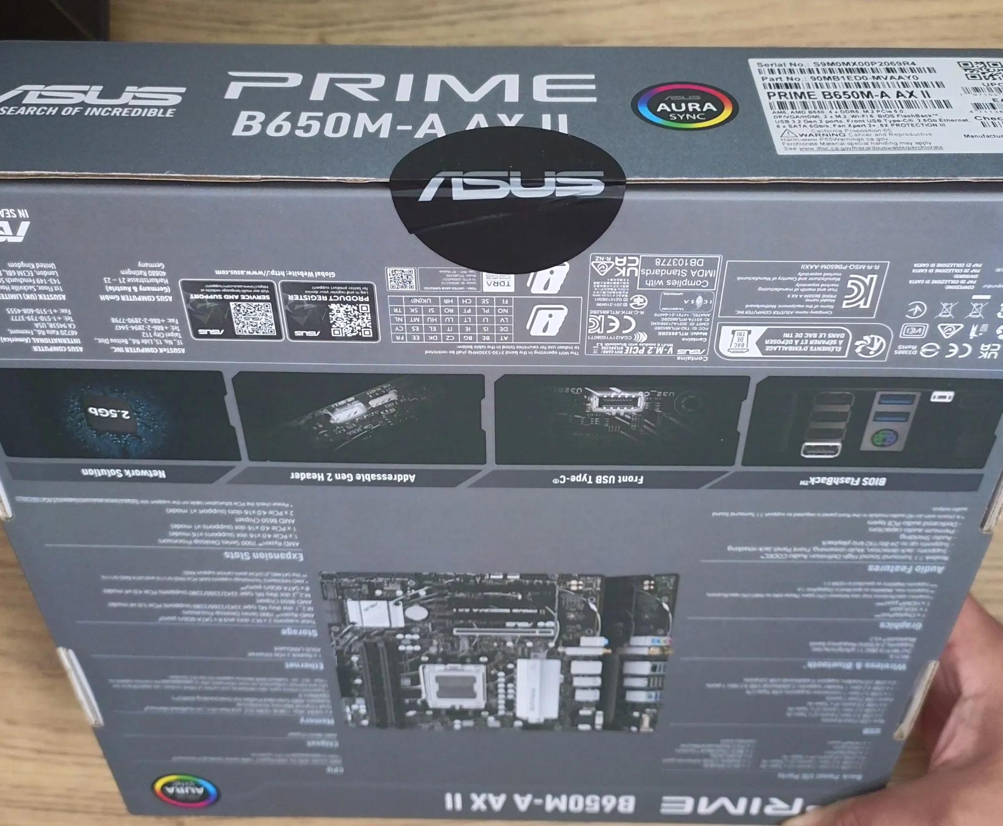 ASUS B650M-A Prime AX II AMD AM5 microATX Motherboard