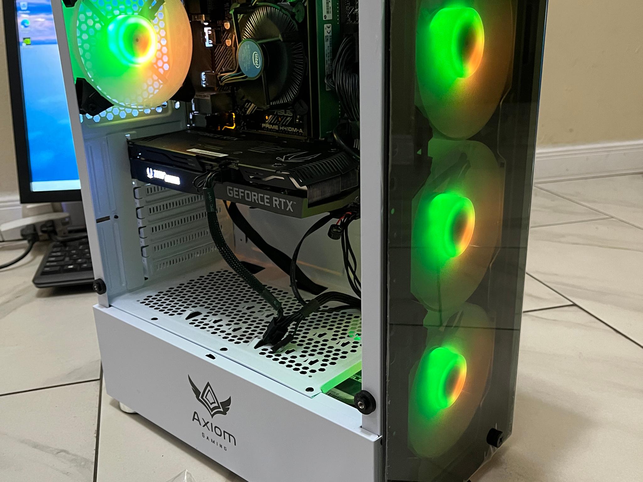 🟠🔥NVIDIA RTX 3060 Ti, Intel i5-10400, 16GB RAM, 1TB SSD, High Performance RGB Gaming PC w/ Remote