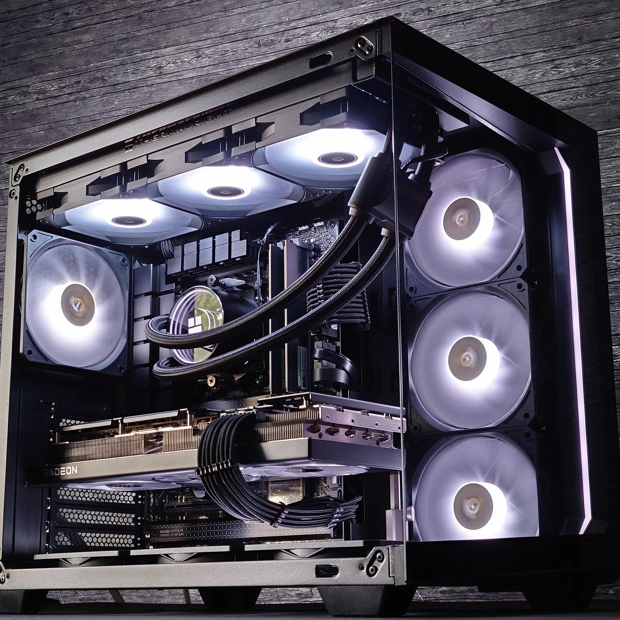 🌌🌑Dark Nebula🔭Liquid Cooled Gaming PC🔭AMD RX 7800 XT 16GB🔭Ryzen 5 7500F🔭32GB DDR5🔭1TB