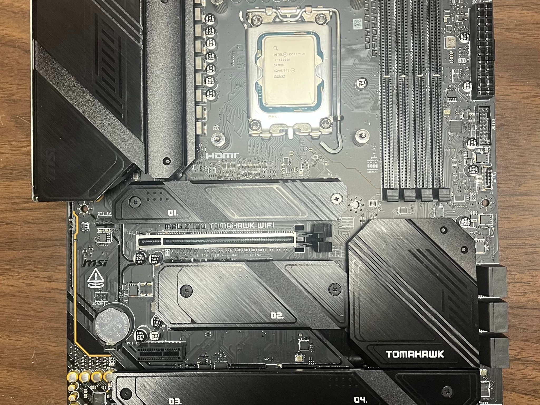 i9-13900K | MSI Z790 Tomahawk WiFi | 240mm MSI AIO | Latest BIOS | I/O Shield Included