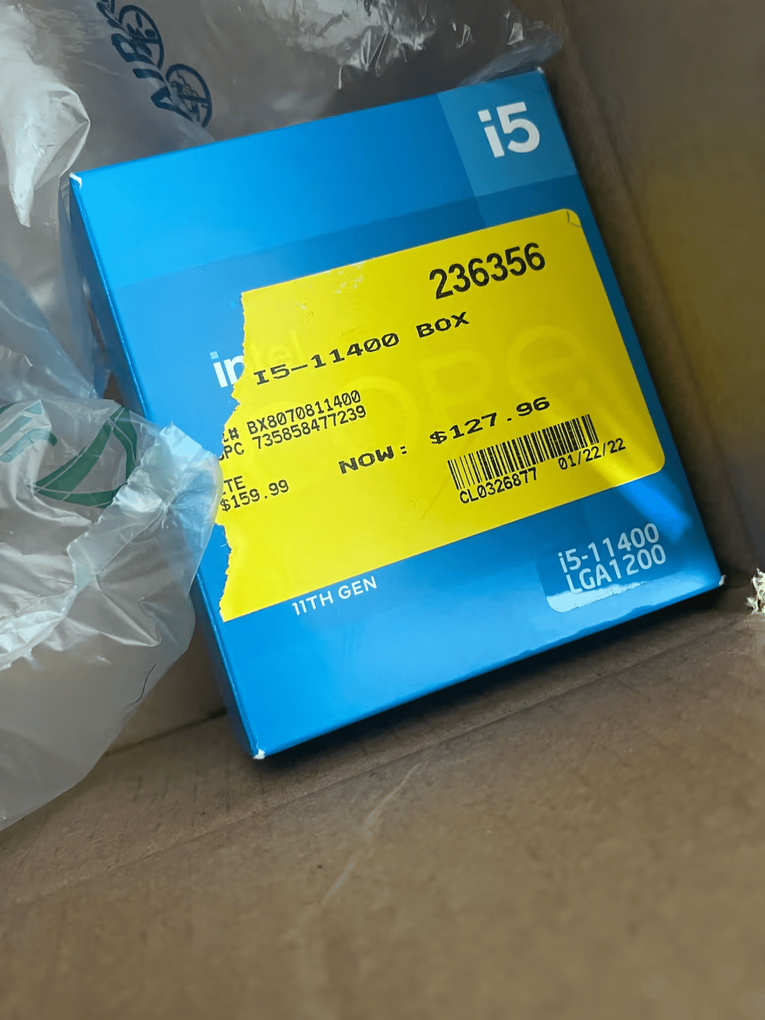 Core i5 11400 OPEN BOX