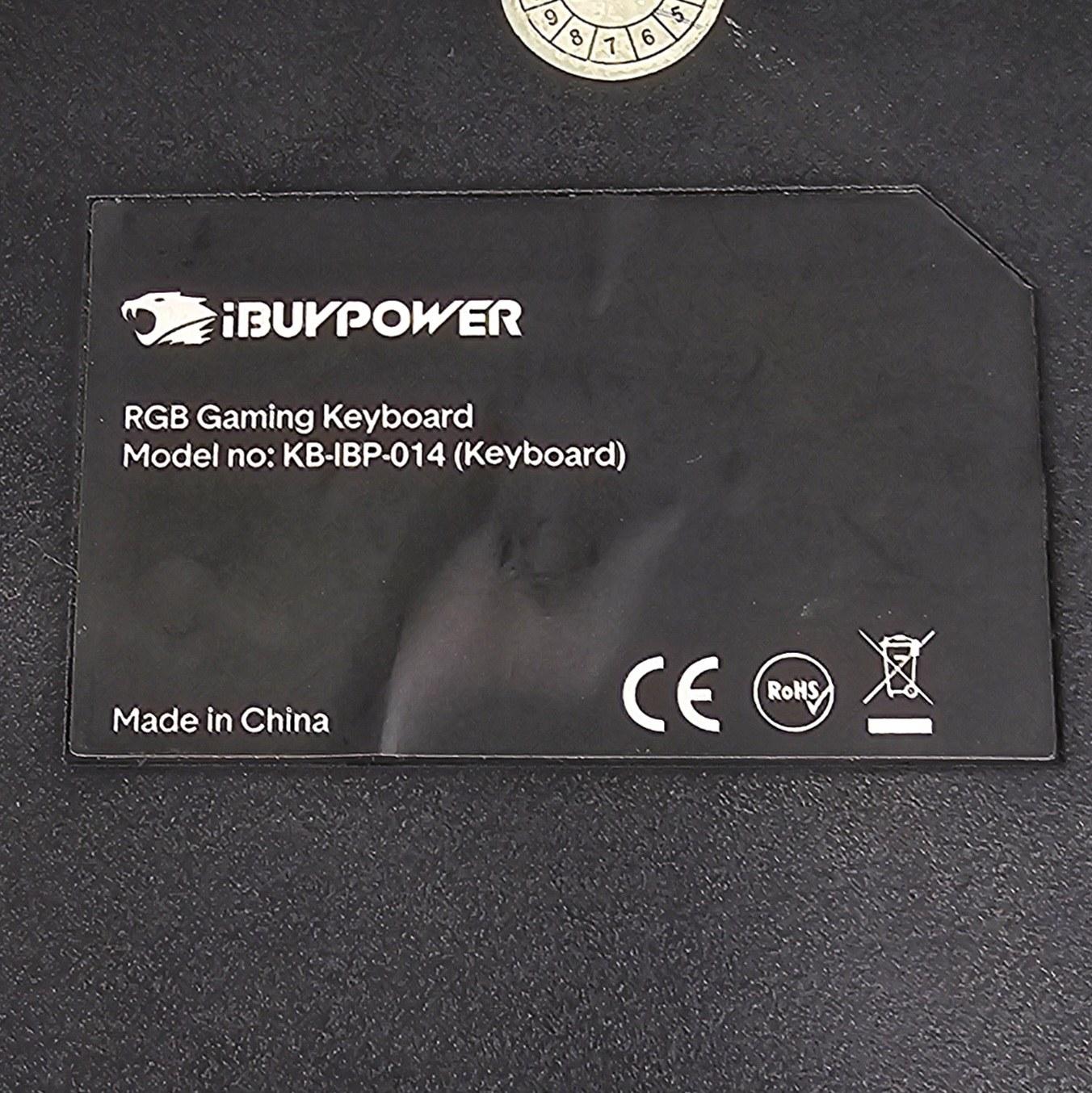 iBUYPOWER KB-IBP-014 RGB Gaming Keyboard - Black Wired