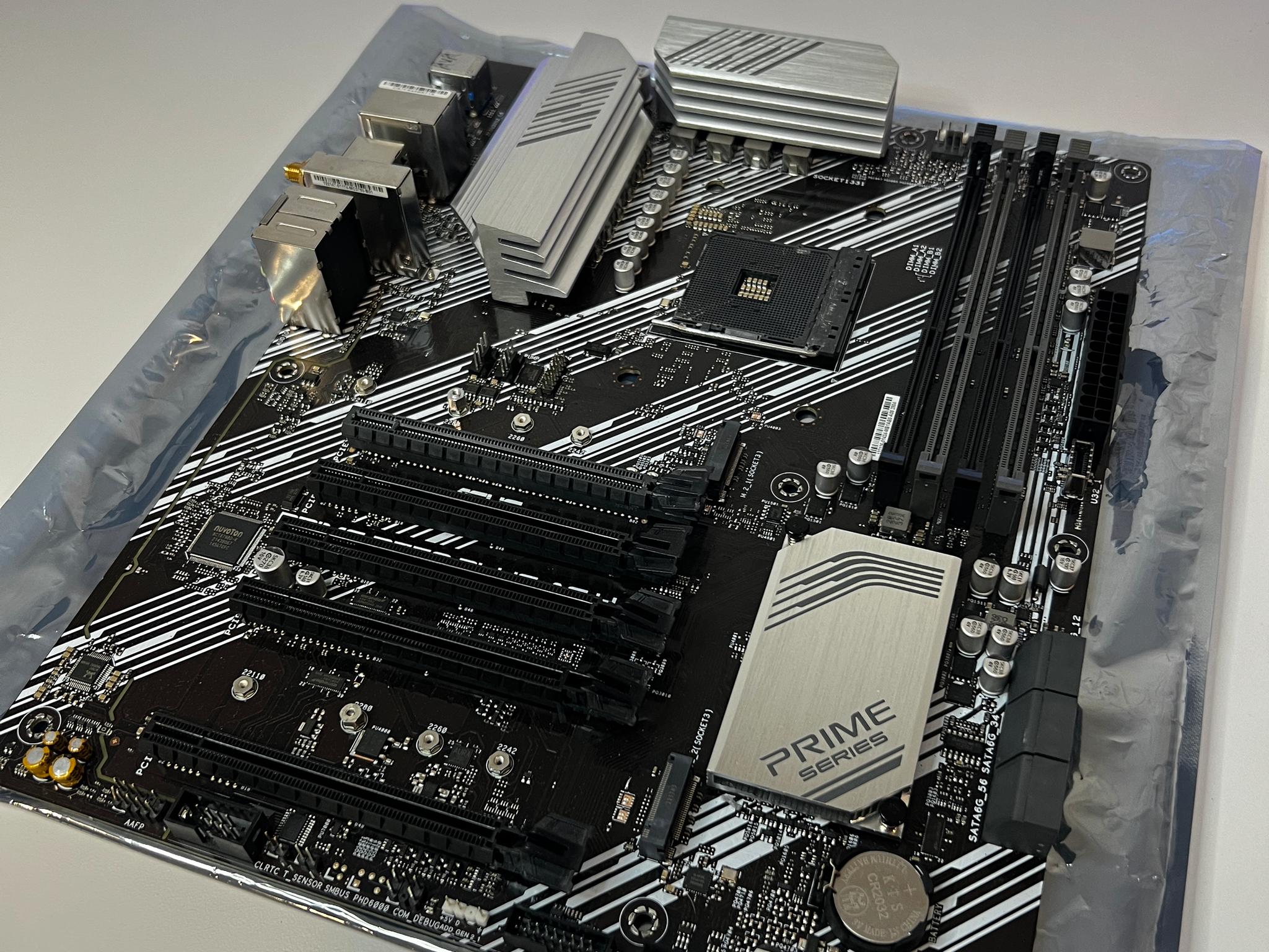 ASUS PRIME B550-PLUS AC-HES AM4 Motherboard (IO Shield Included)