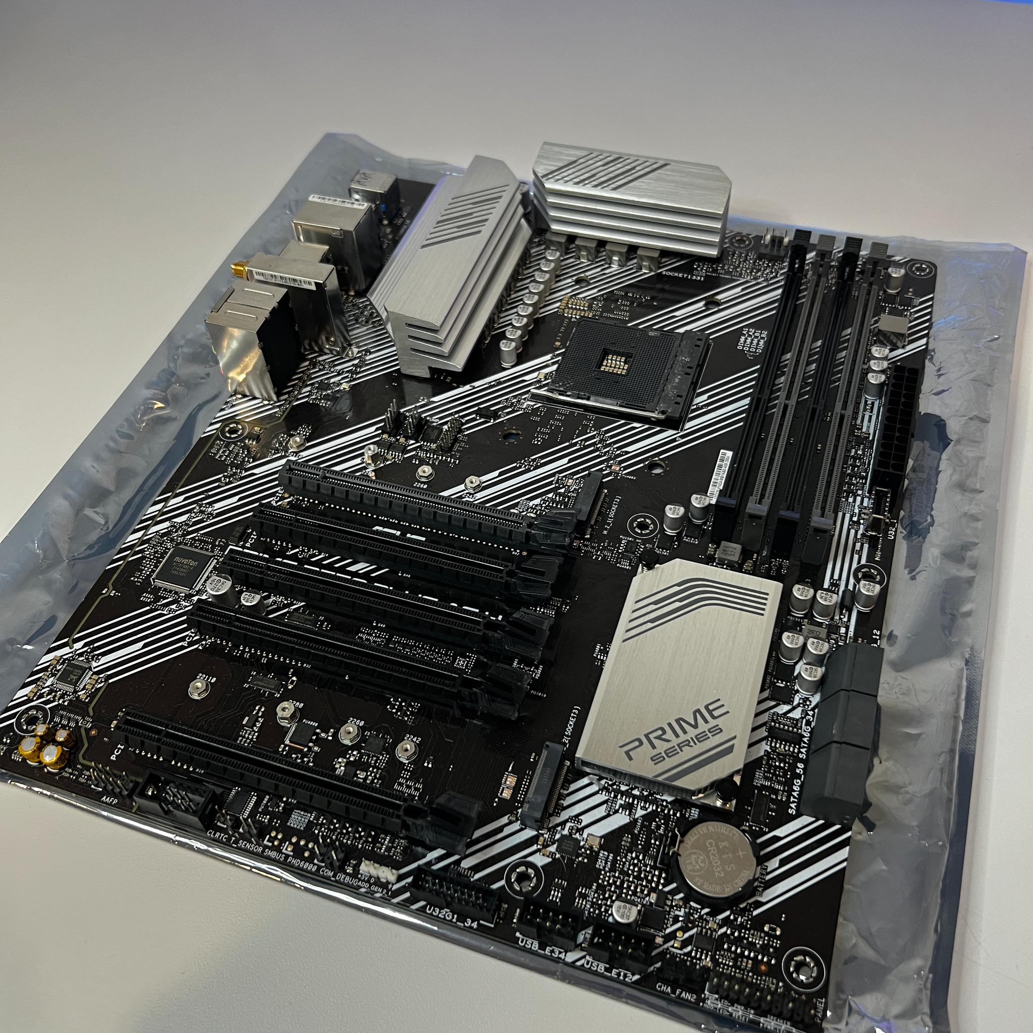 ASUS PRIME B550-PLUS AC-HES AM4 Motherboard (IO Shield Included)