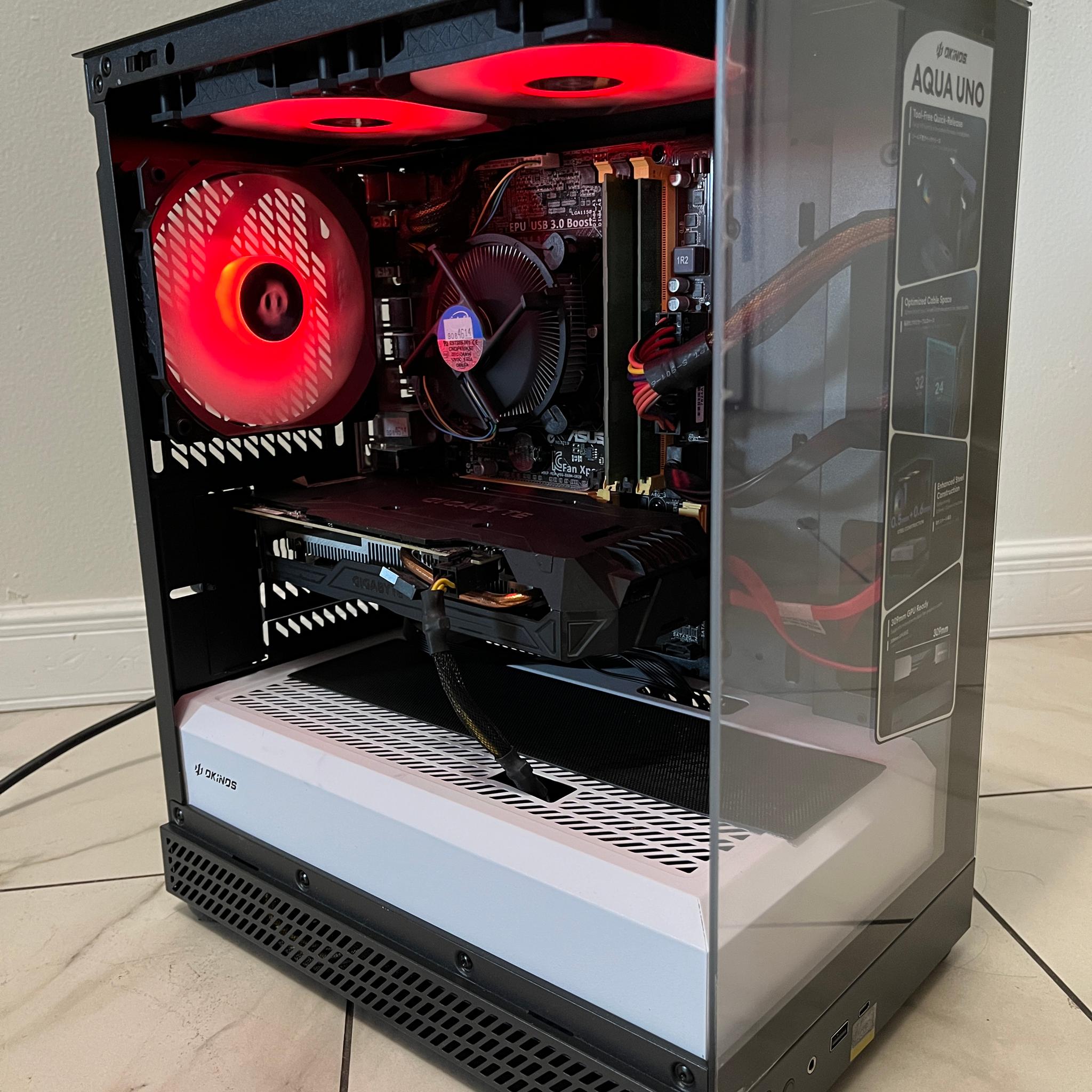Budget Gaming PC - Intel i7-4790, NVIDIA GTX 1060, 12GB RAM, 1.1TB Storage, w/ Wi-Fi & BT