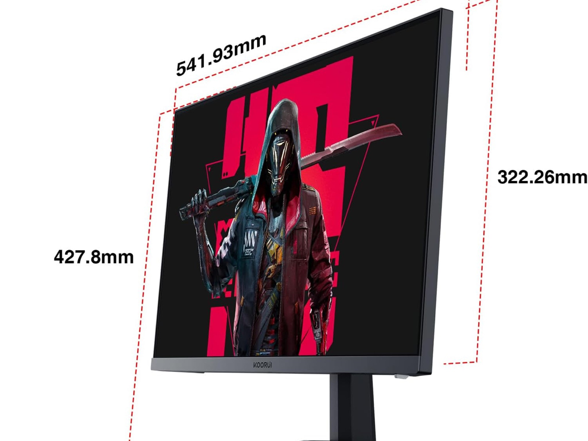 KOORUI Gaming Monitor, 24" IPS Monitor, 165Hz FHD Computer Monitor,Adaptive Sync