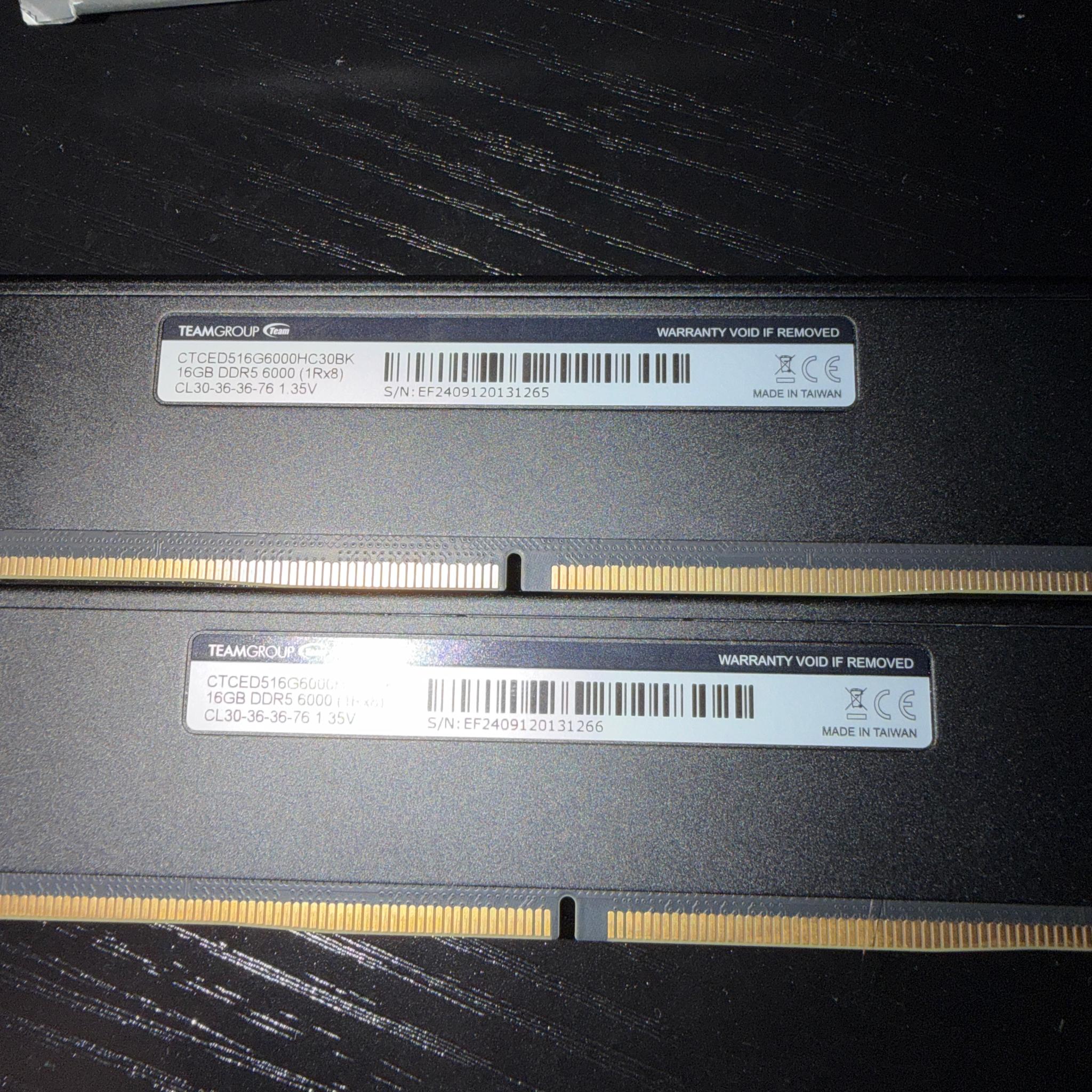T-Create Expert DDR5 32GB (2x16GB) 6000MHz DIMM Intel XMP AMD EXPO