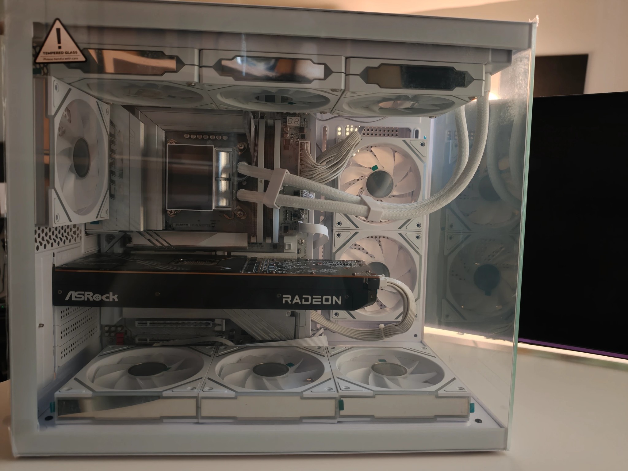 4k Gaming/Productivity Gaming PC! 7900XTX/9070XT, Intel 265K,10X Infinity Mirror Fans+Screen!